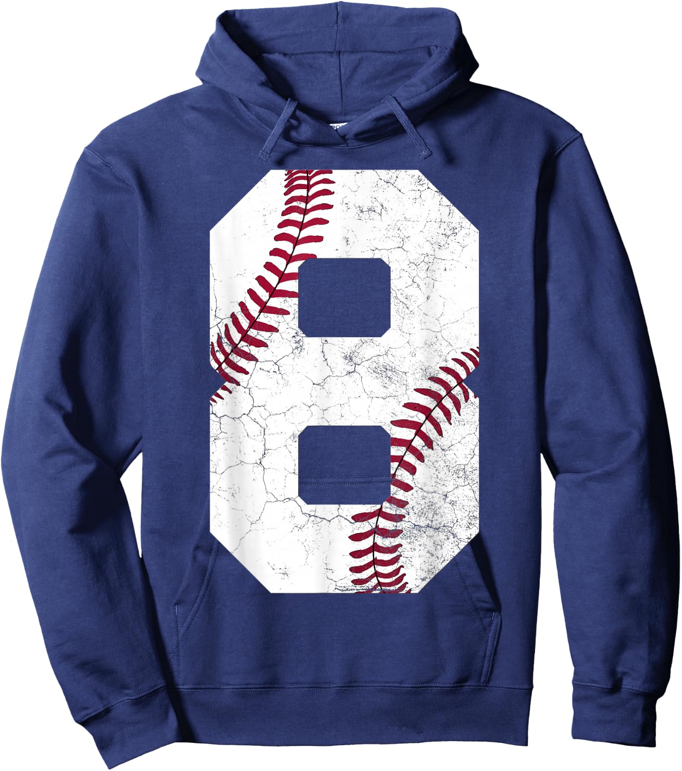 2018 8th Birthday Gift 8 Years Old Baseball Eighth Boys Kids Hoodie - Hoodie | Navy