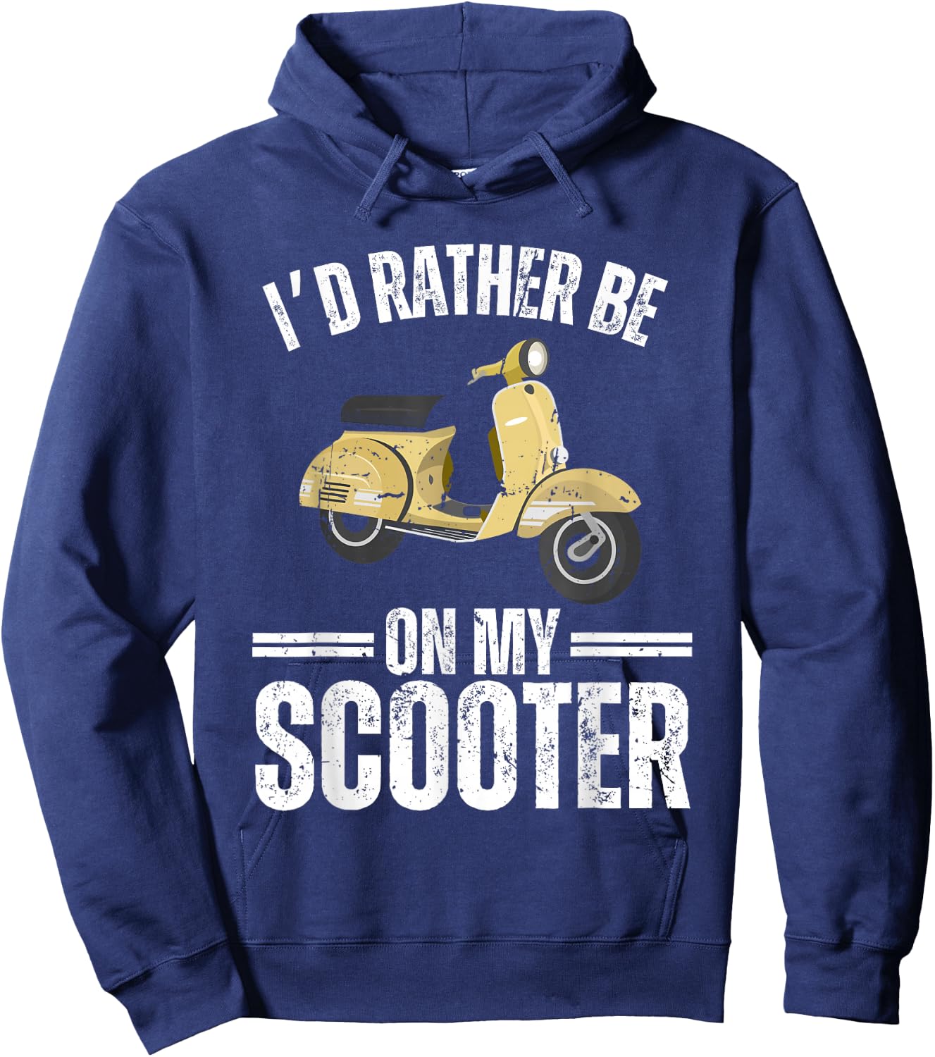 Cool Scooter Women Motorcycle Motor Biker Scoot Bike Hoodie - Hoodie | Navy