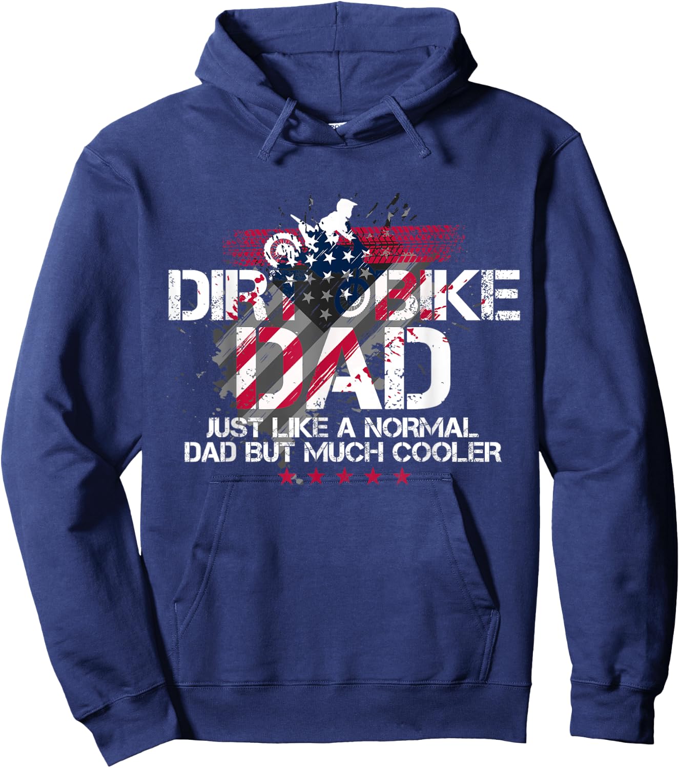 Dirt Bike Dad Father's Day Gift Definition Hoodie - Hoodie | Navy