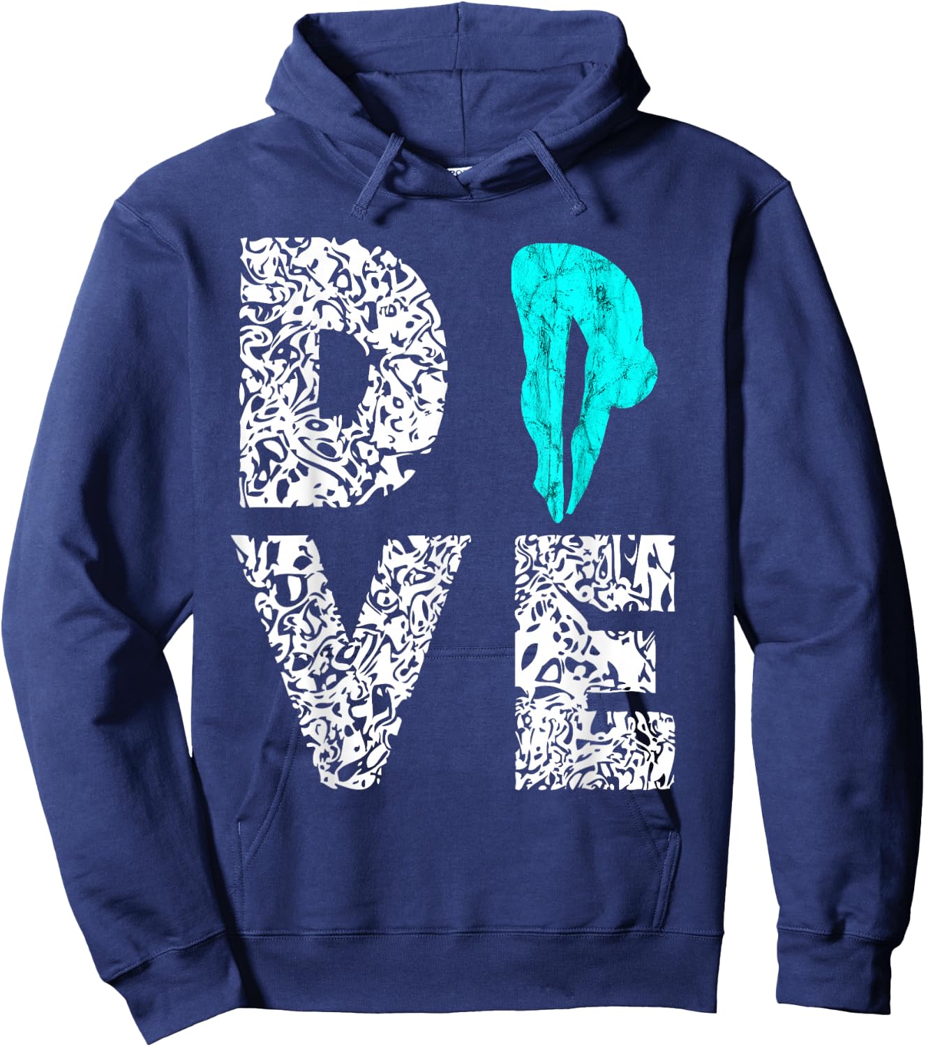 Dive Platform Diving Board Springboard Diving Diver Hoodie - Hoodie | Navy