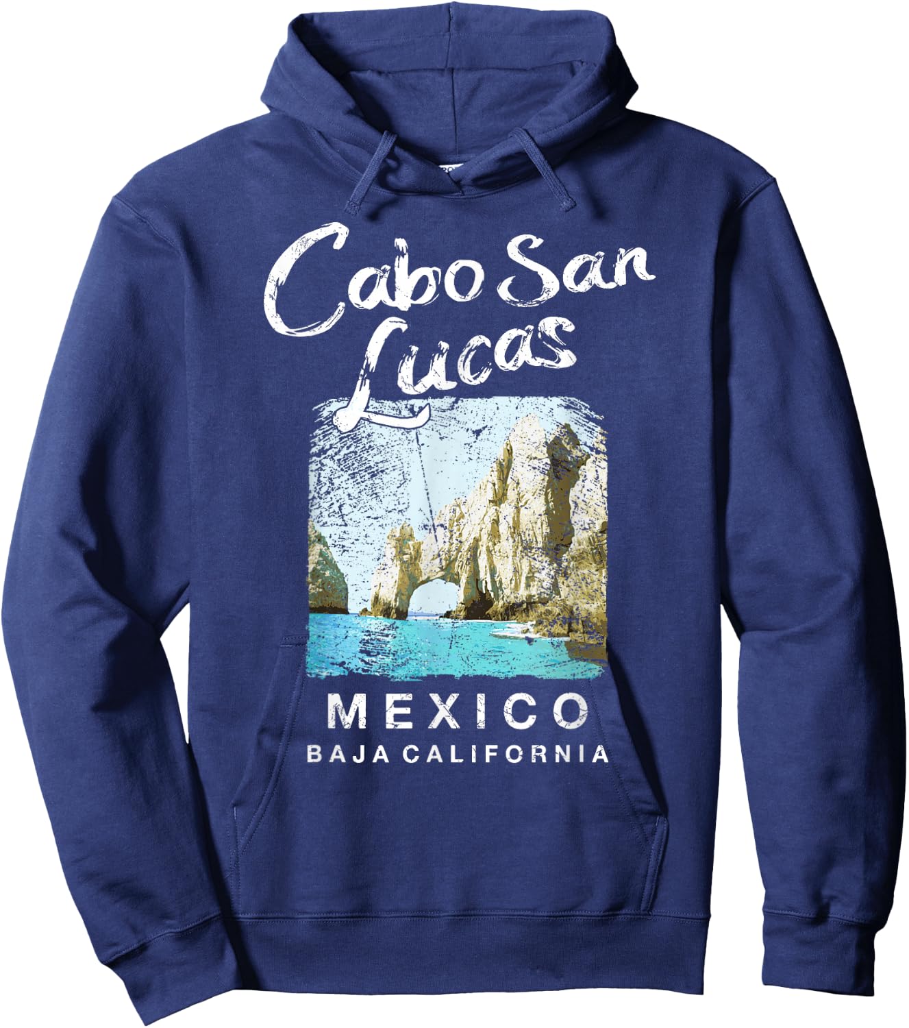 Cabo San Lucas Mexico Travel Vintage Hoodie - Hoodie | Navy