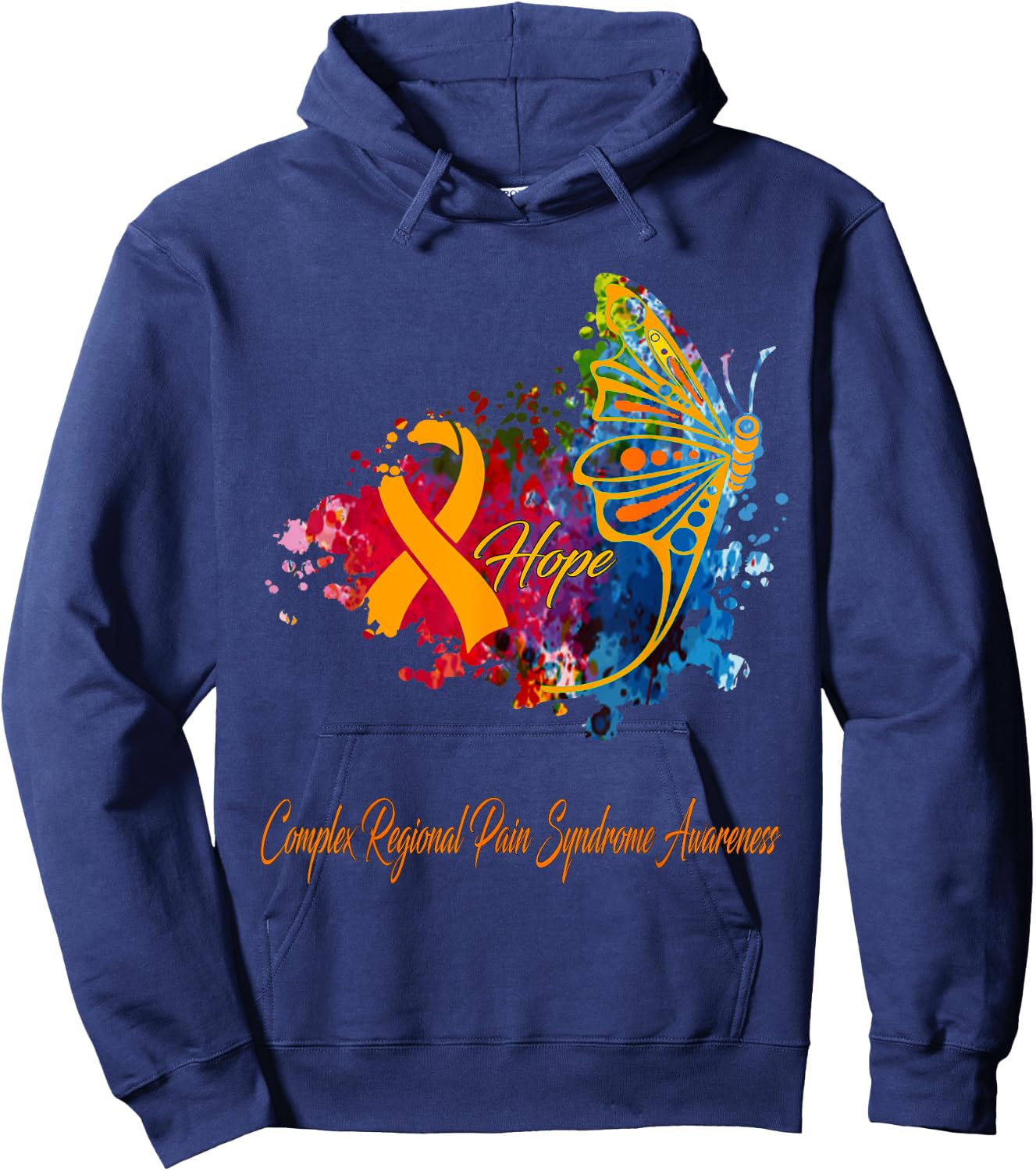 Complex Regional Pain Syndrome Awareness Hoodie - Hoodie | Navy