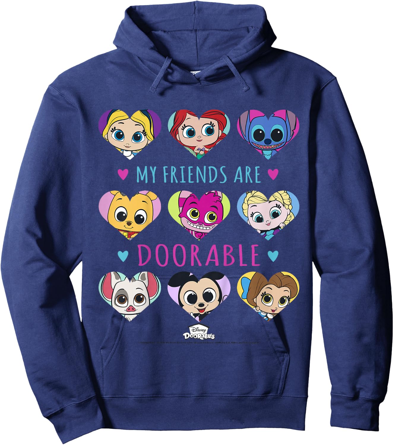Disney Doorables Heart Friends Group Shot Hoodie - Hoodie | Navy
