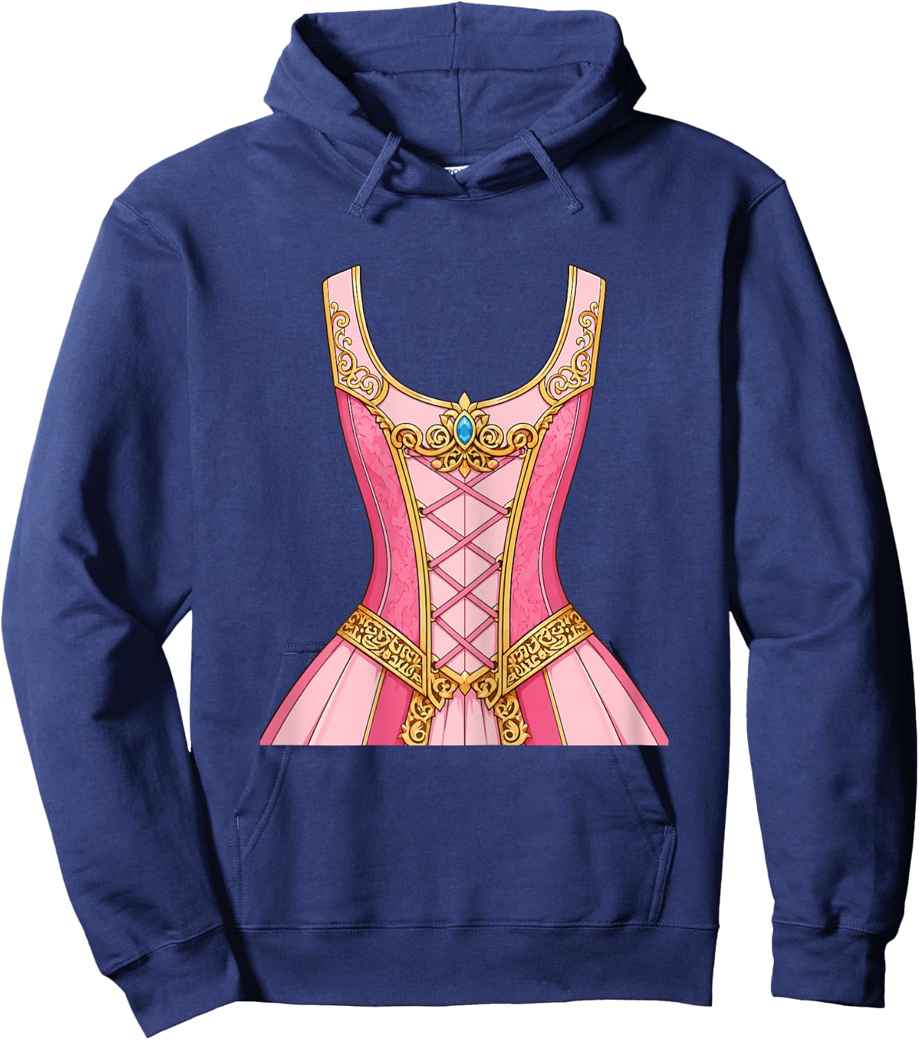 Halloween Women Girls Dress Princess Costume Hoodie - Hoodie | Navy