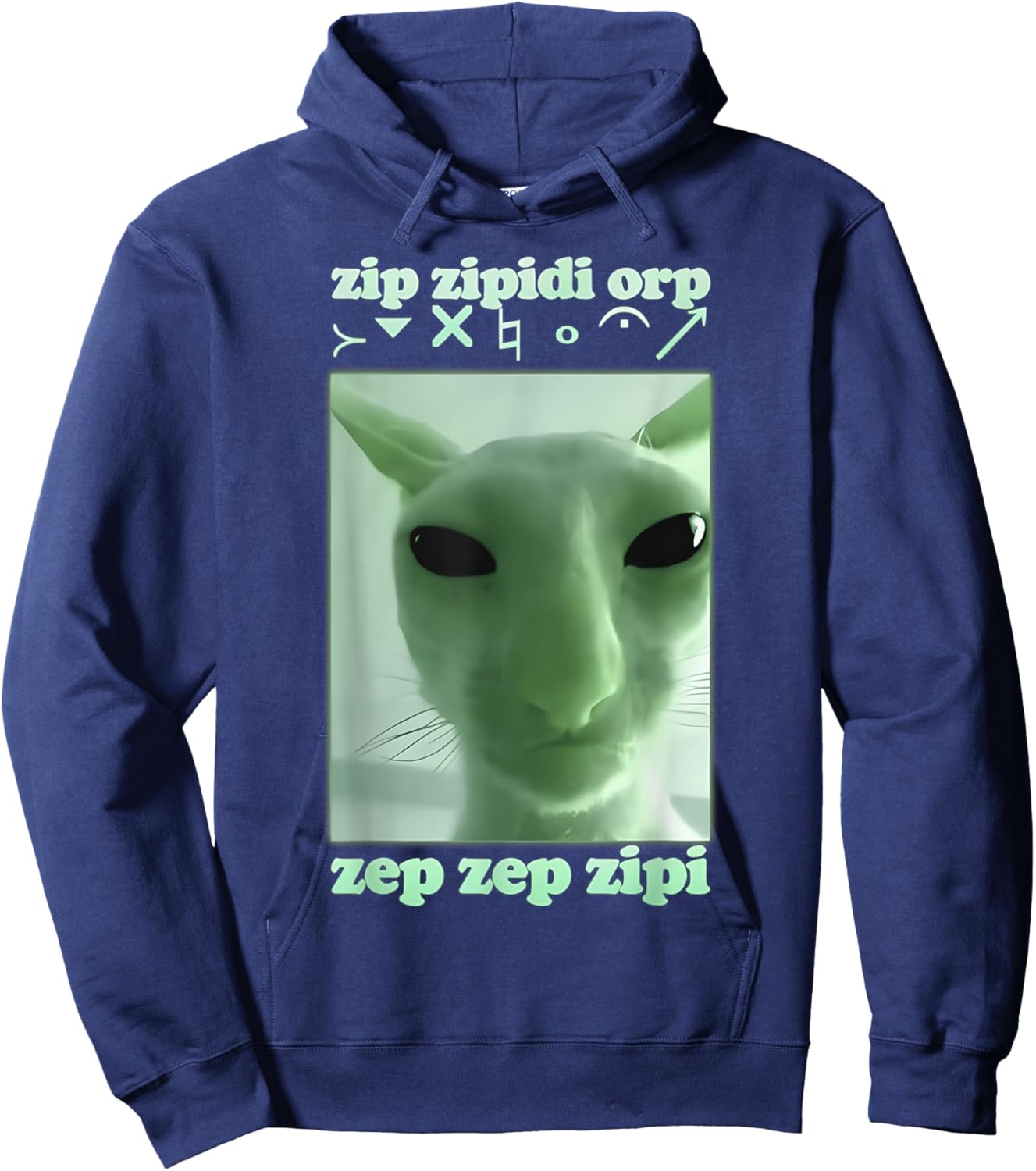 & Funny Meme Hoodie - Hoodie | Navy