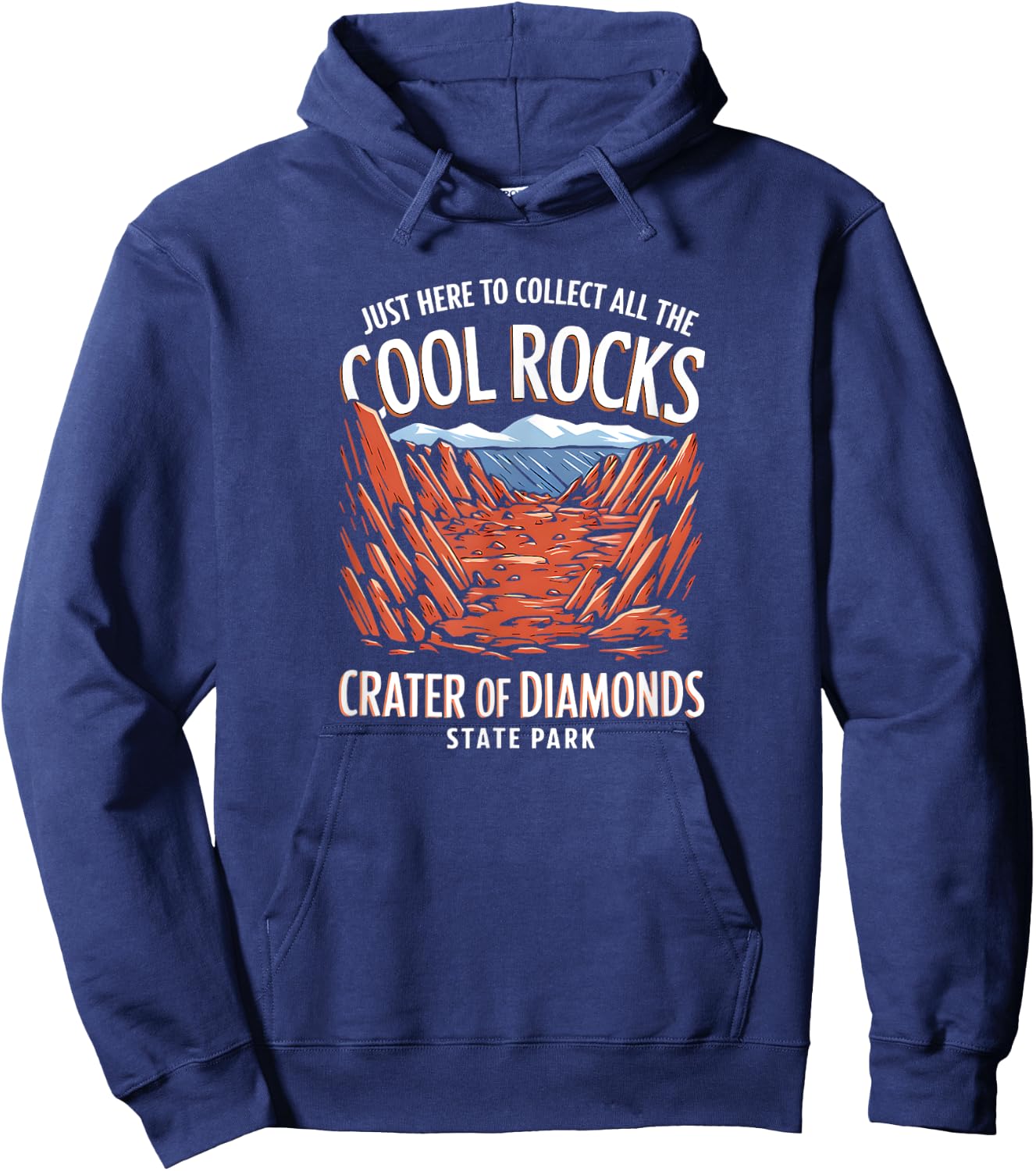 Funny Rock Collector Crater Of Diamonds State Park Hoodie - Hoodie | Navy