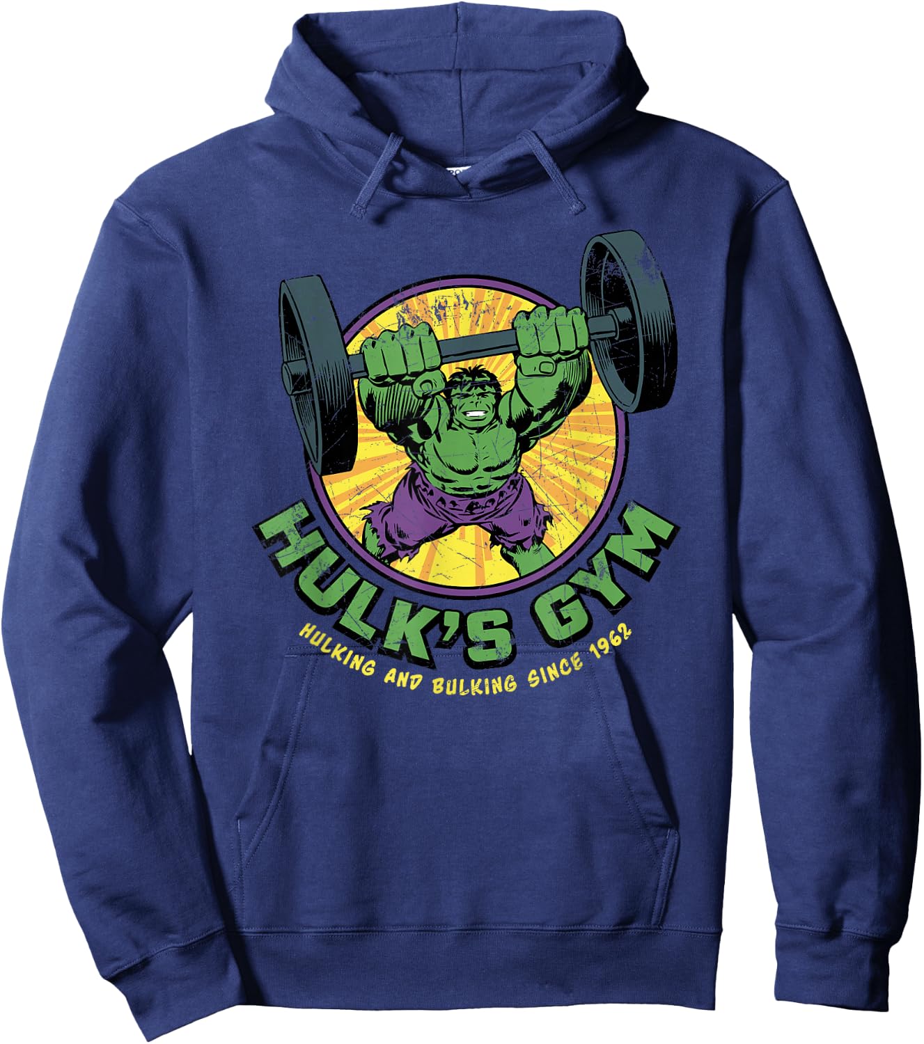 Marvel Hulk's Gym Hoodie - Hoodie | Navy