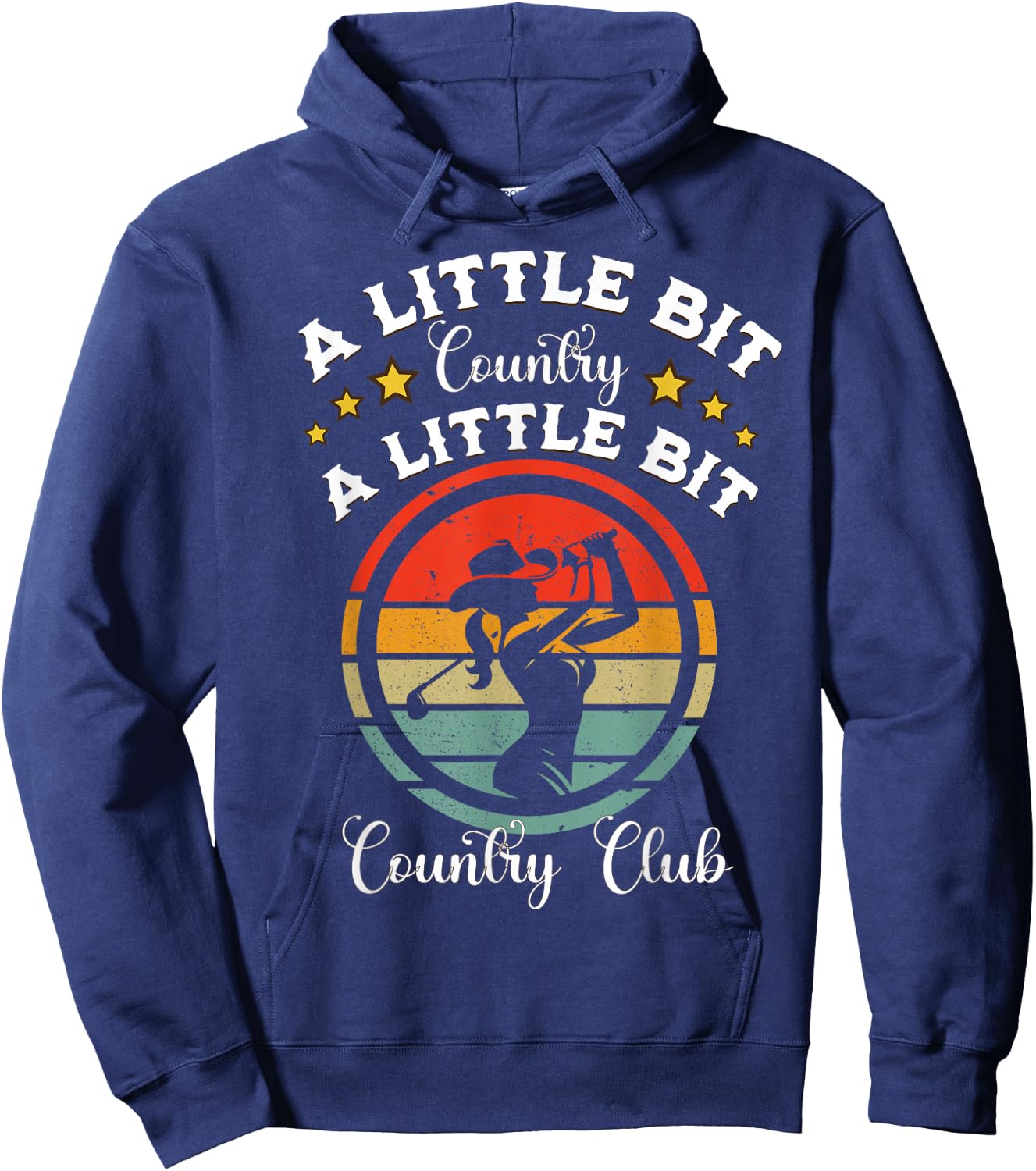 Country Golf Southern Cowgirl Golfing Country Club Golfer Hoodie - Hoodie | Navy