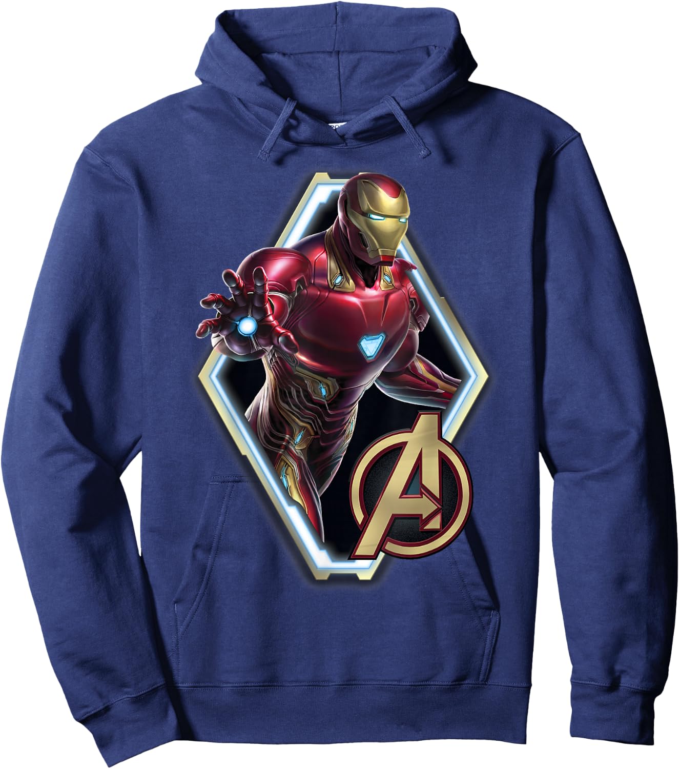 Marvel Avengers Endgame Iron Man Logo Graphic Hoodie - Hoodie | Navy