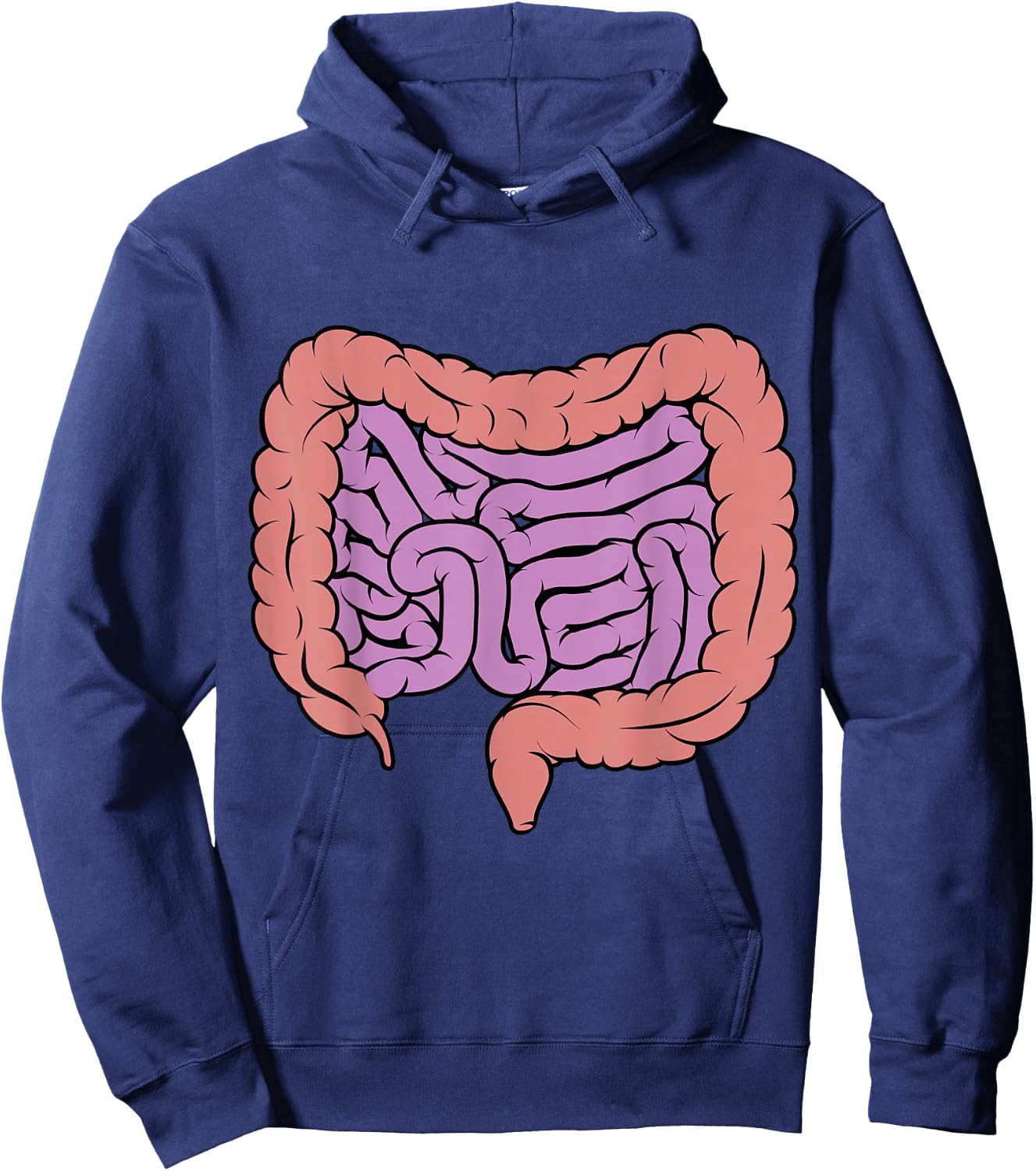 Intestine Gut Digestive System Diagram Hoodie - Hoodie | Navy