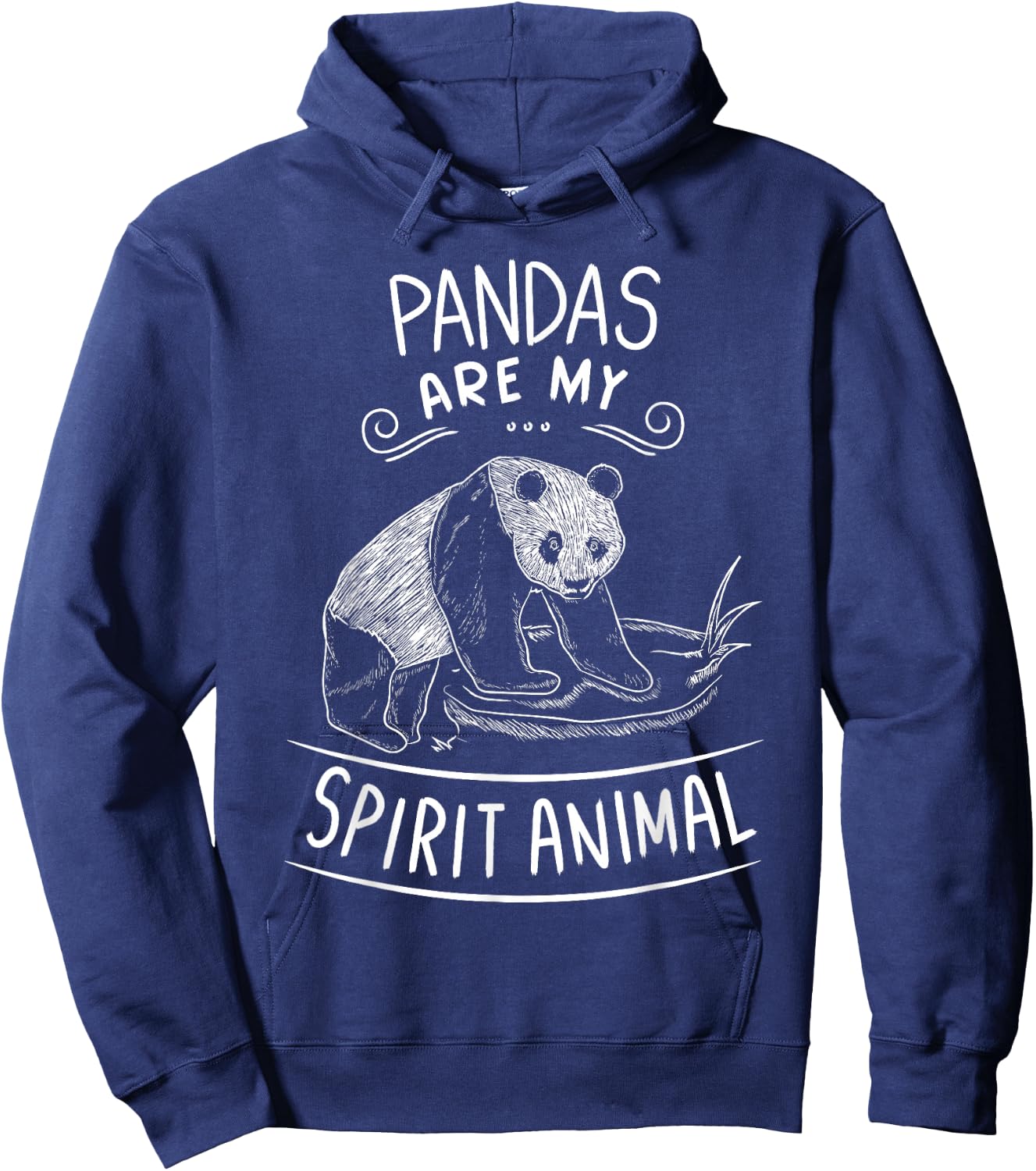 Pandas Are My Spirit Animal Clothes Outfit Gift Panda Bear Hoodie - Hoodie | Navy