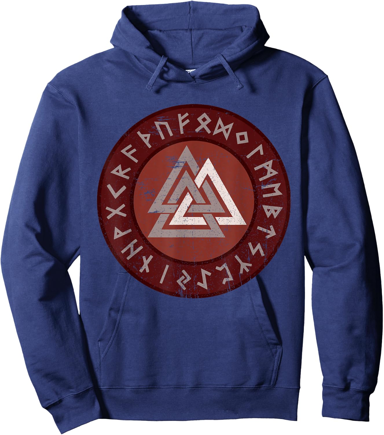 Viking Valknut Norse Symbol | Men Women Kids Gift Hoodie - Hoodie | Navy