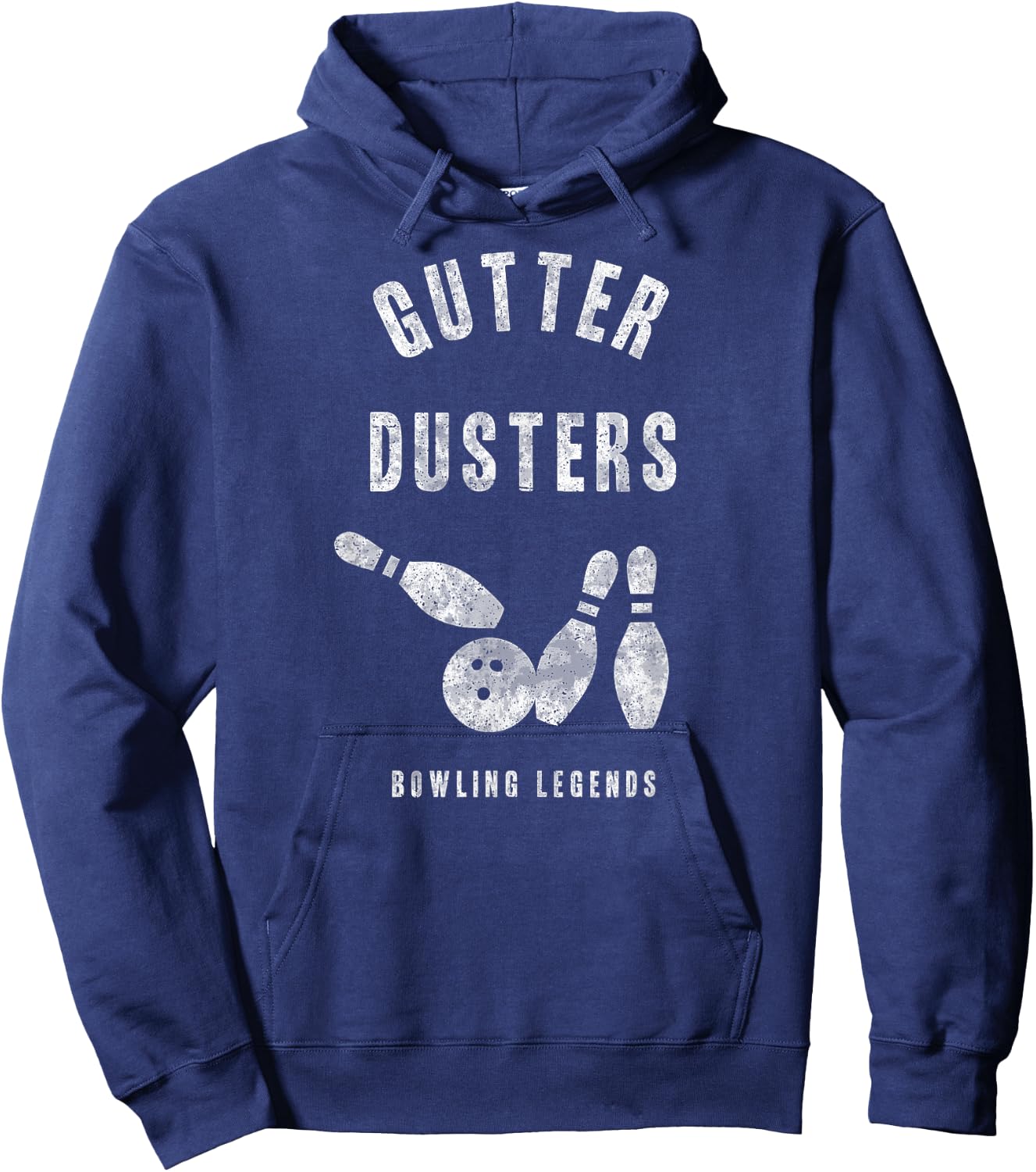 Bowling Team Shirt Gutter Dusters Matching League Gift Hoodie - Hoodie | Navy