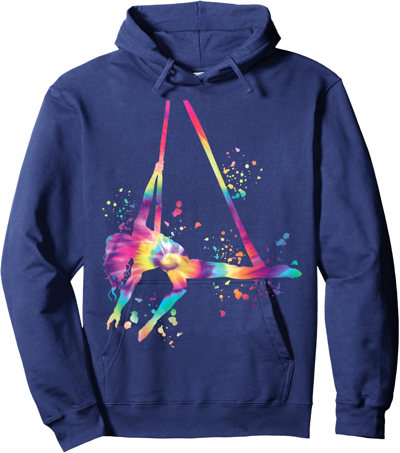 Aerialist Colorsplash Aerial Yoga Kids Aerial Silk Hoodie - Hoodie | Navy