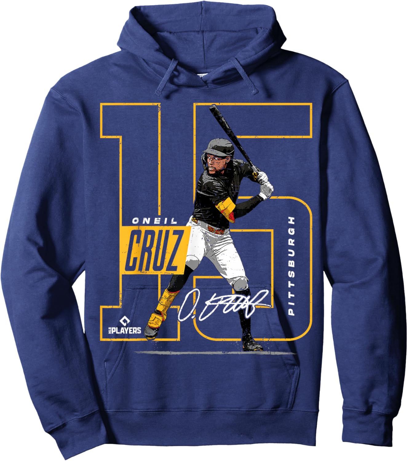 Oneil Cruz | Pittsburgh MLB Baseball Players | MLBOCR202M Hoodie - Hoodie | Navy
