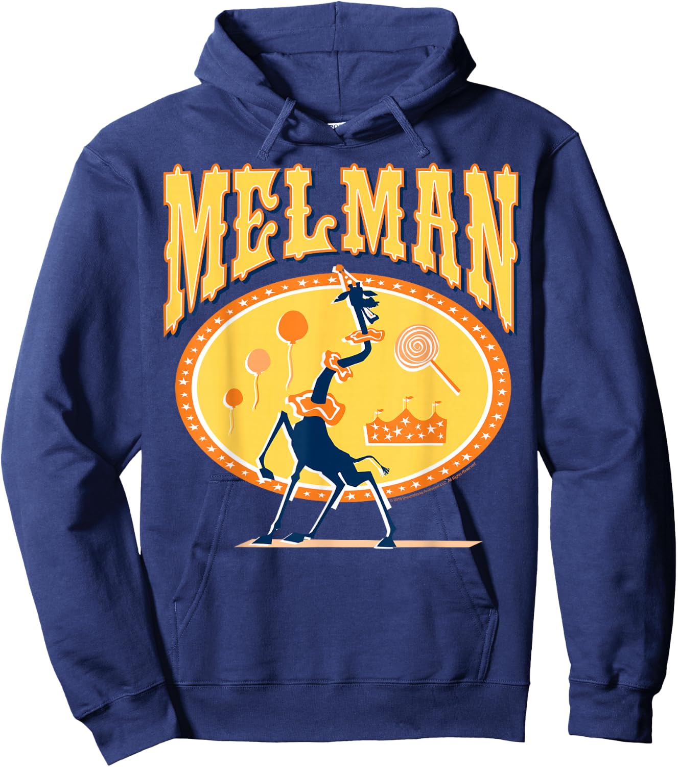 Madagascar Melman Circus Giraffe Silhouette Poster Hoodie - Hoodie | Navy