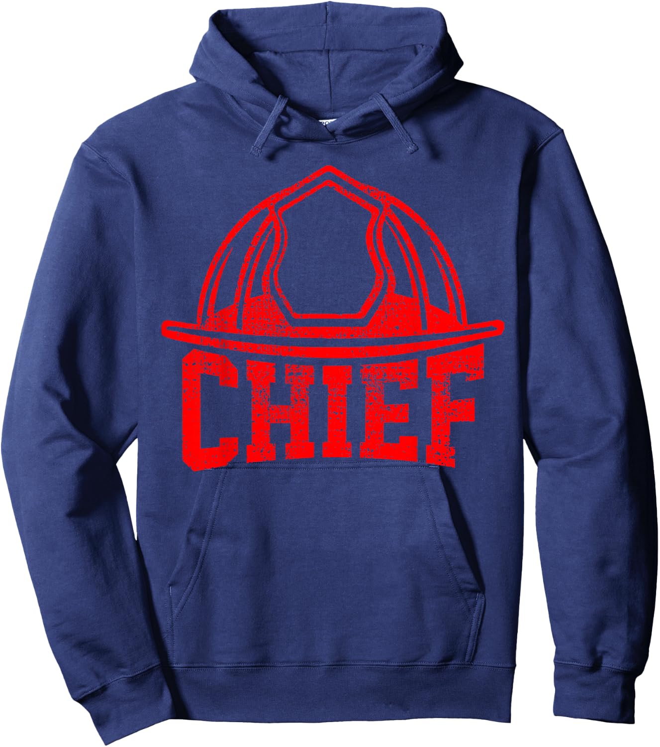 Firefighter Chief Helmet Gift Hoodie - Hoodie | Navy