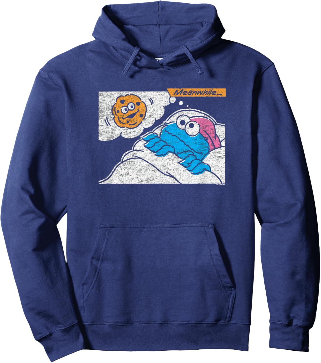 Sesame Street Cookie Monster Meanwhile Hoodie - Hoodie | Navy
