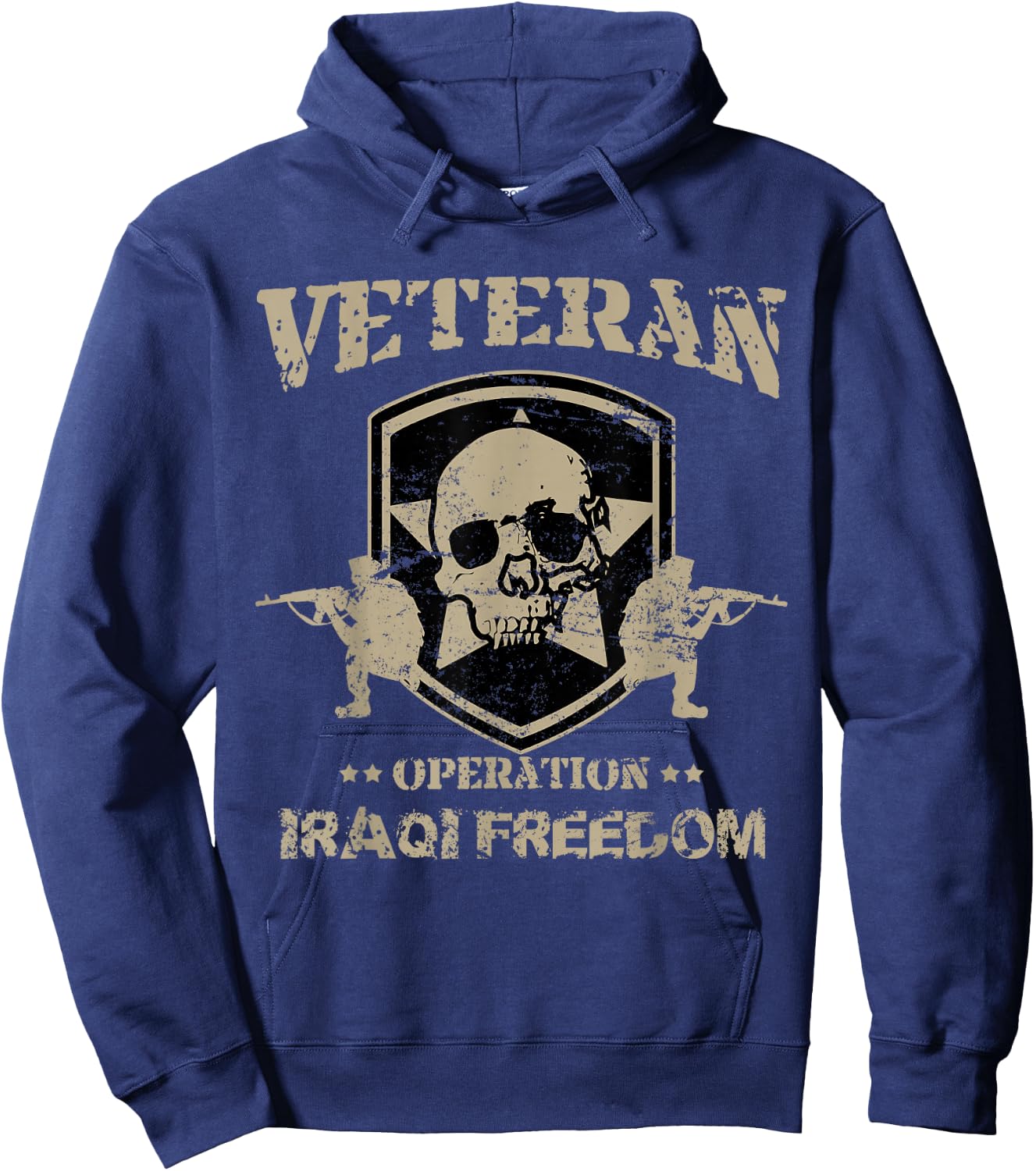 Military Veteran Shirt Operation Iraqi Freedom Hoodie - Hoodie | Navy
