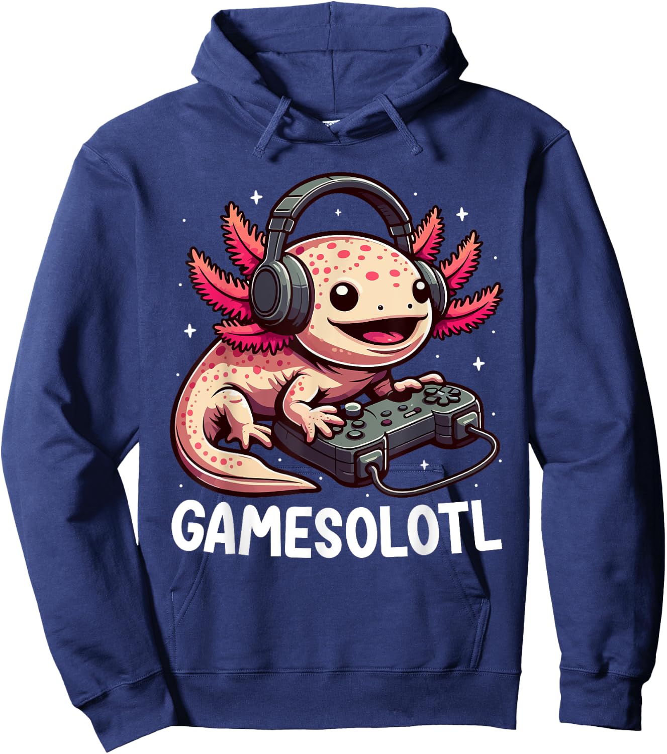 Gamesolotl Axolotl Video Gamer Kawaii Anime Gifts Boys Teens Hoodie - Hoodie | Navy