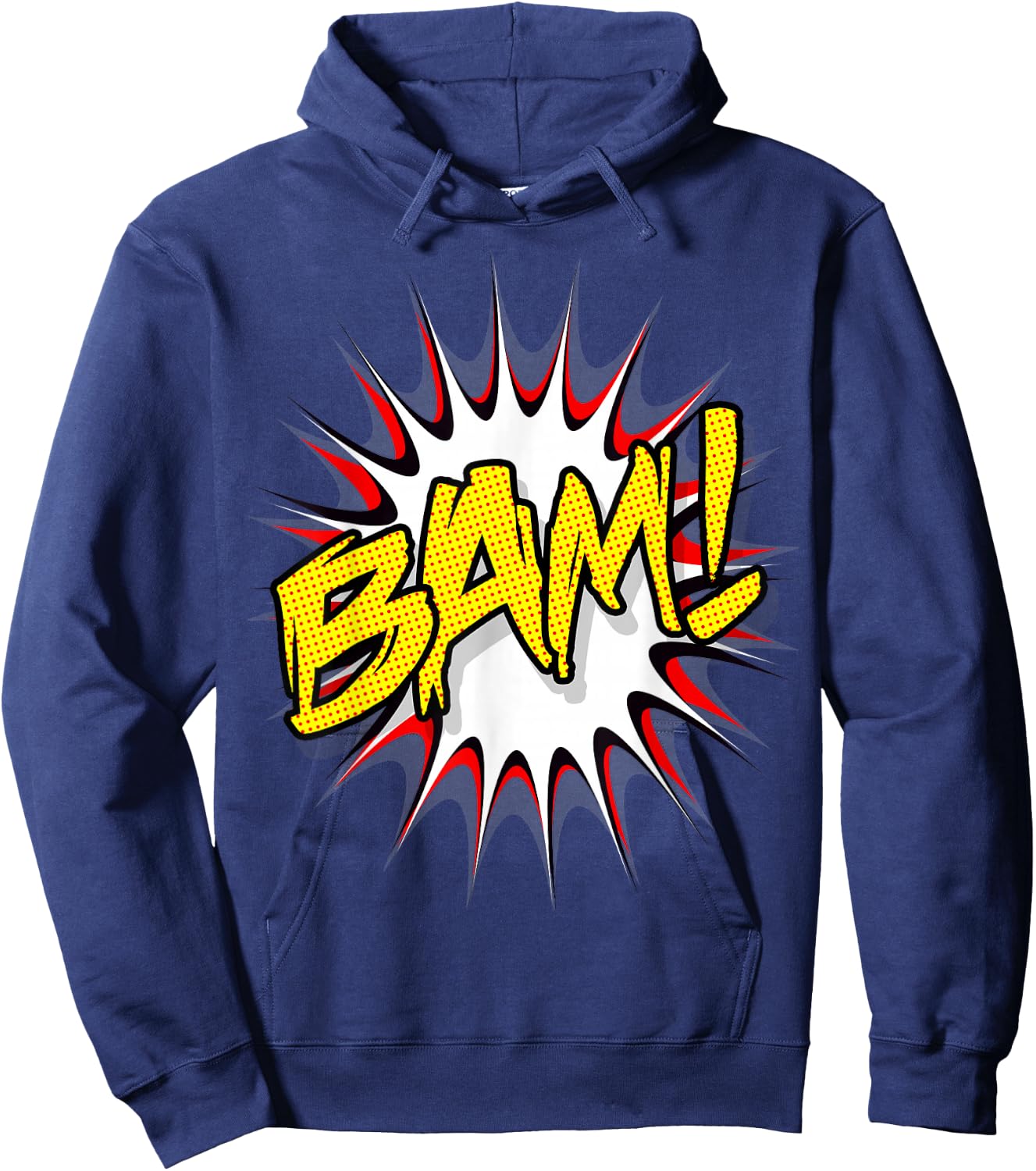 Super Hero Classic Bam! Action Bubble Hoodie - Hoodie | Navy
