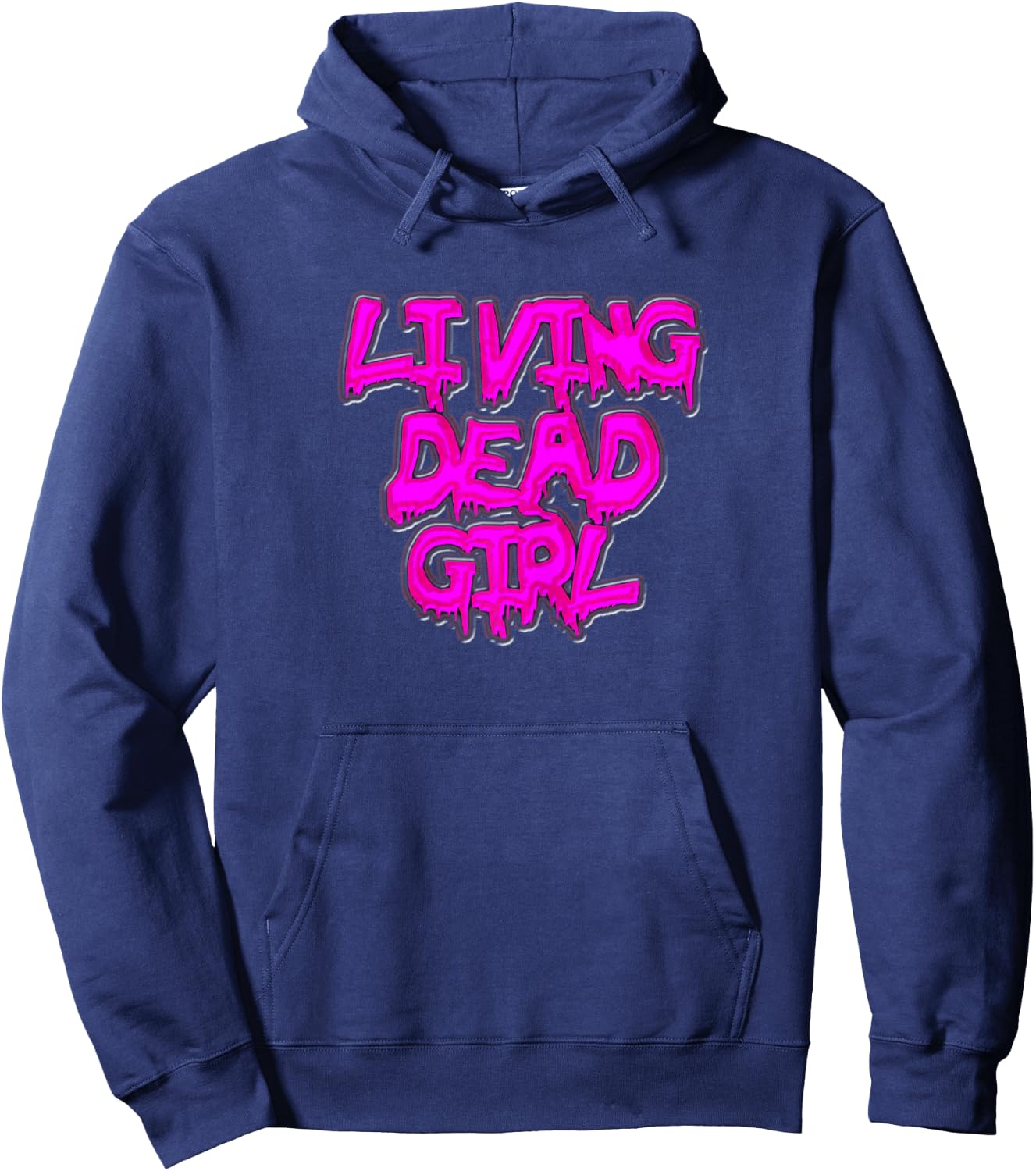 Living Dead Girl - Women's Zombie T Shirt - Black Hoodie - Hoodie | Navy