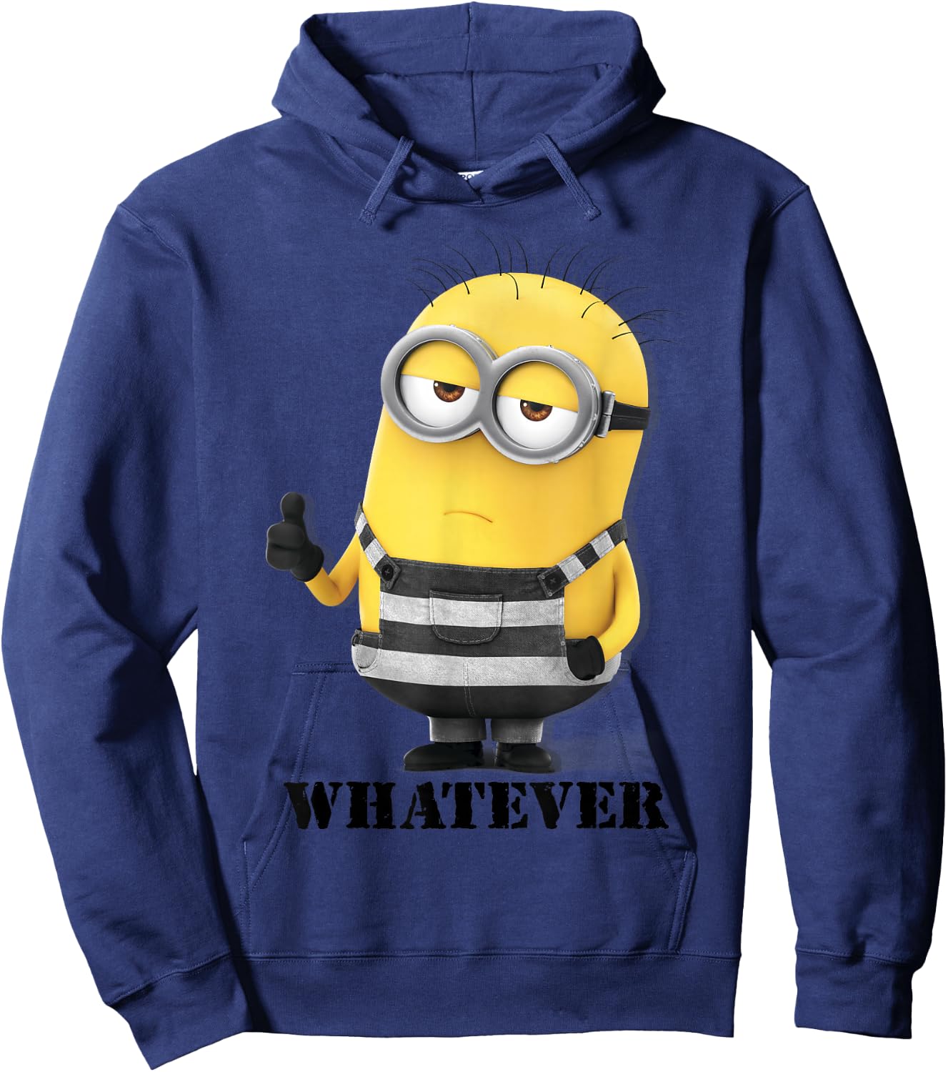 Despicable Me Minions Thumbs Up Whatever Graphic Hoodie - Hoodie | Navy