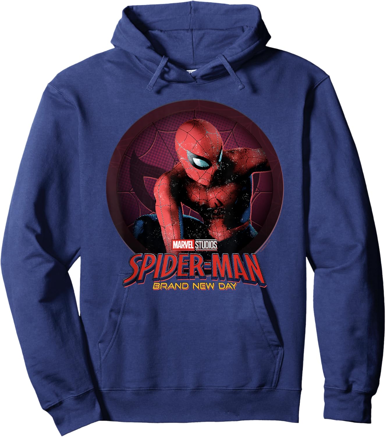 Marvel Spider-Man: New Day Spidey Circle Badge Hoodie - Hoodie | Navy