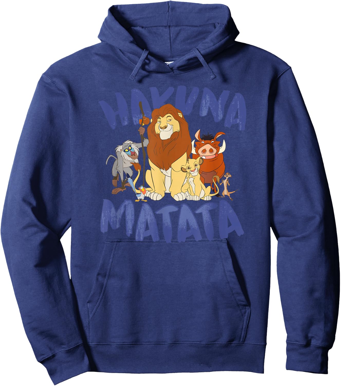 Disney Lion King Classic Hakuna Matata Group Hoodie - Hoodie | Navy