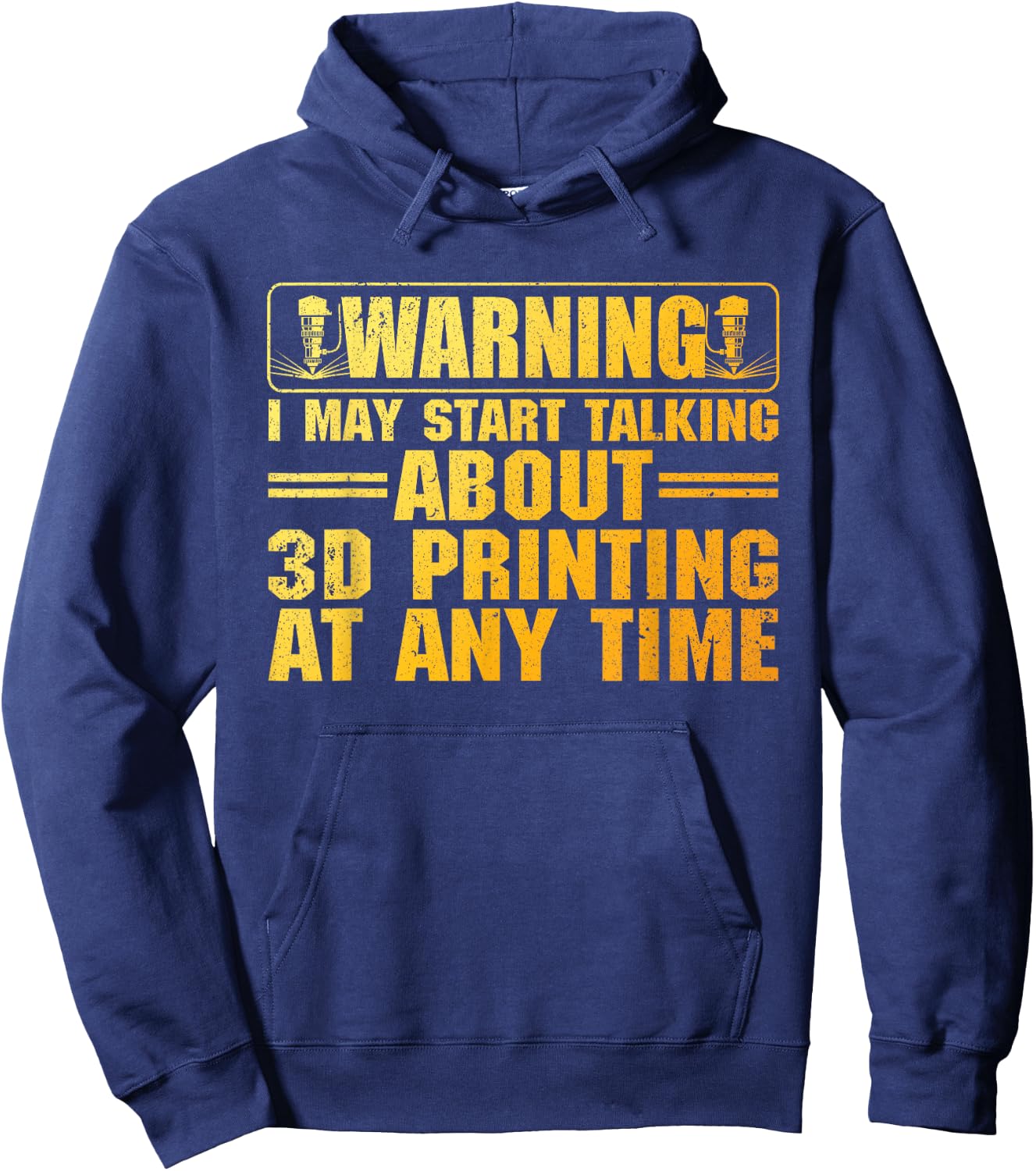 Funny 3D Printer Art Women 3D Printing Worker Lover Hoodie - Hoodie | Navy