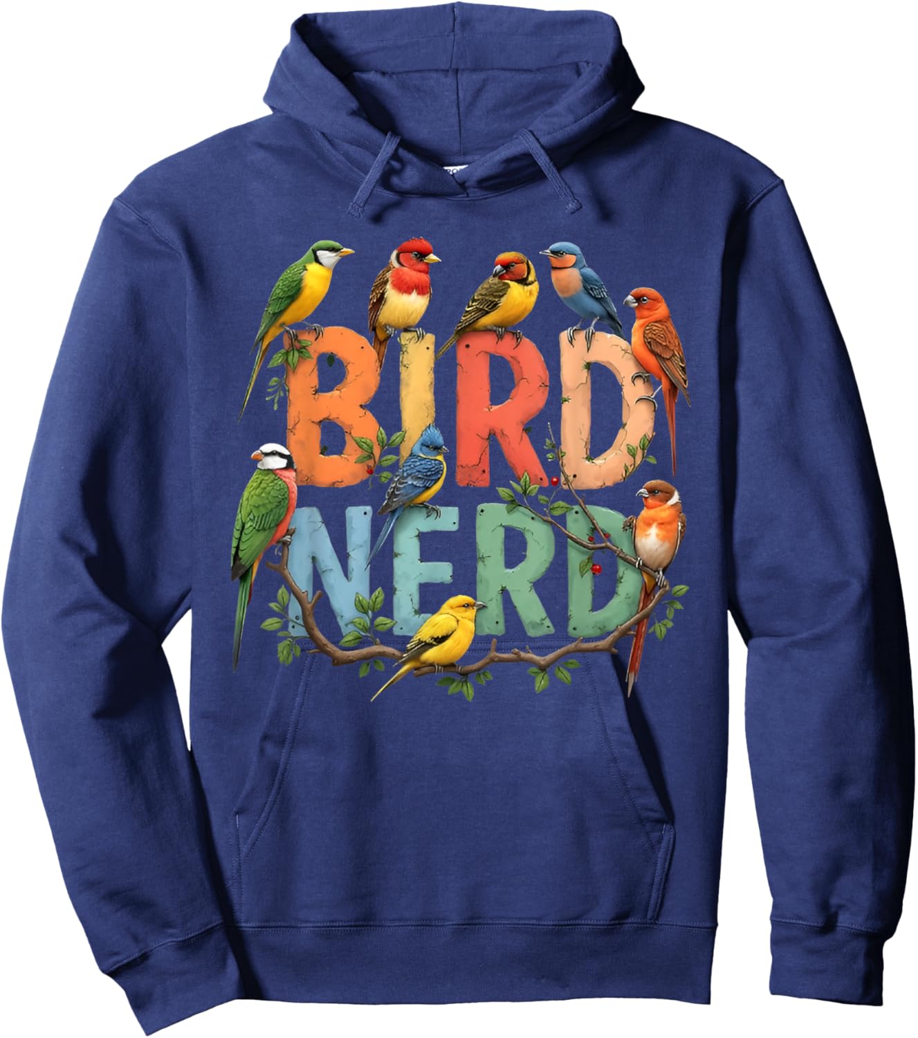Bird Nerd Funny Bird Watching Birding Bird Lover Watcher Hoodie - Hoodie | Navy