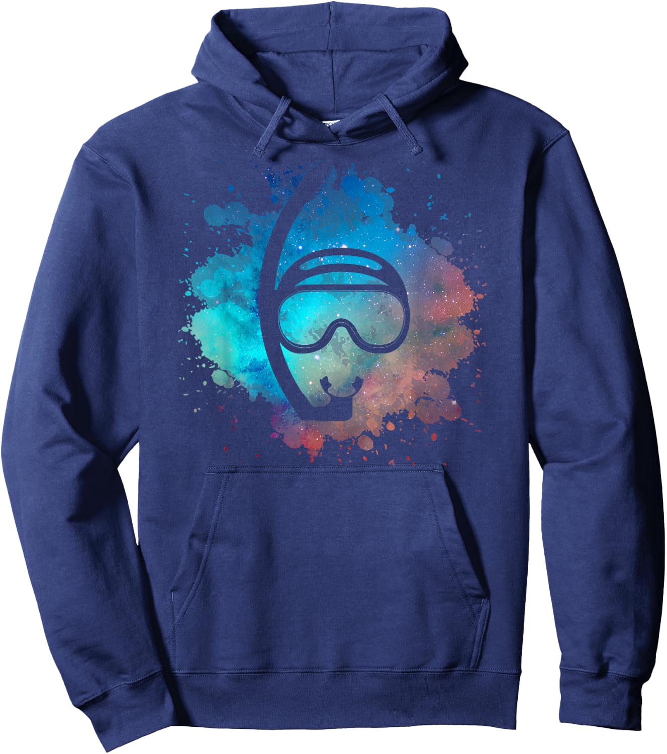 Diving Snorkel Mask Scuba Diver Snorkeling Men Women Graphic Hoodie - Hoodie | Navy