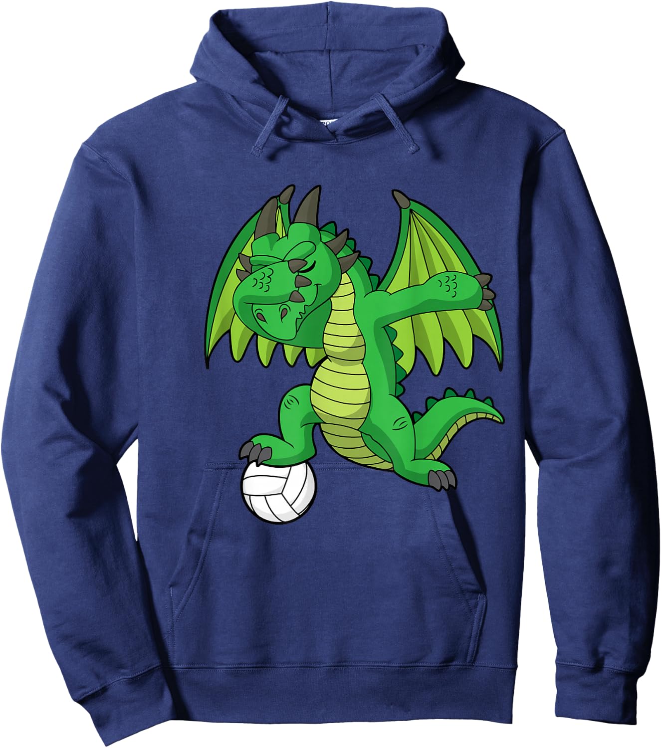Dabbing Dragon Volleyball Dragons Hoodie - Hoodie | Navy