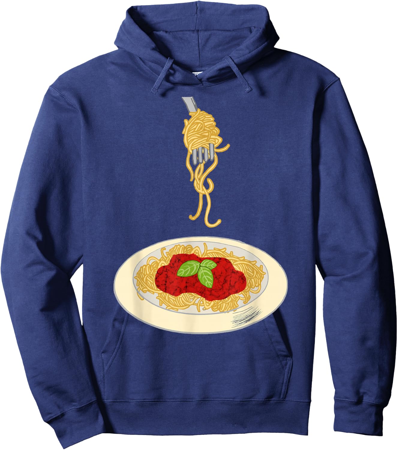 Spaghetti Pasta Noodle Cooking Sauce Bolognese Meal Dish Hoodie - Hoodie | Navy