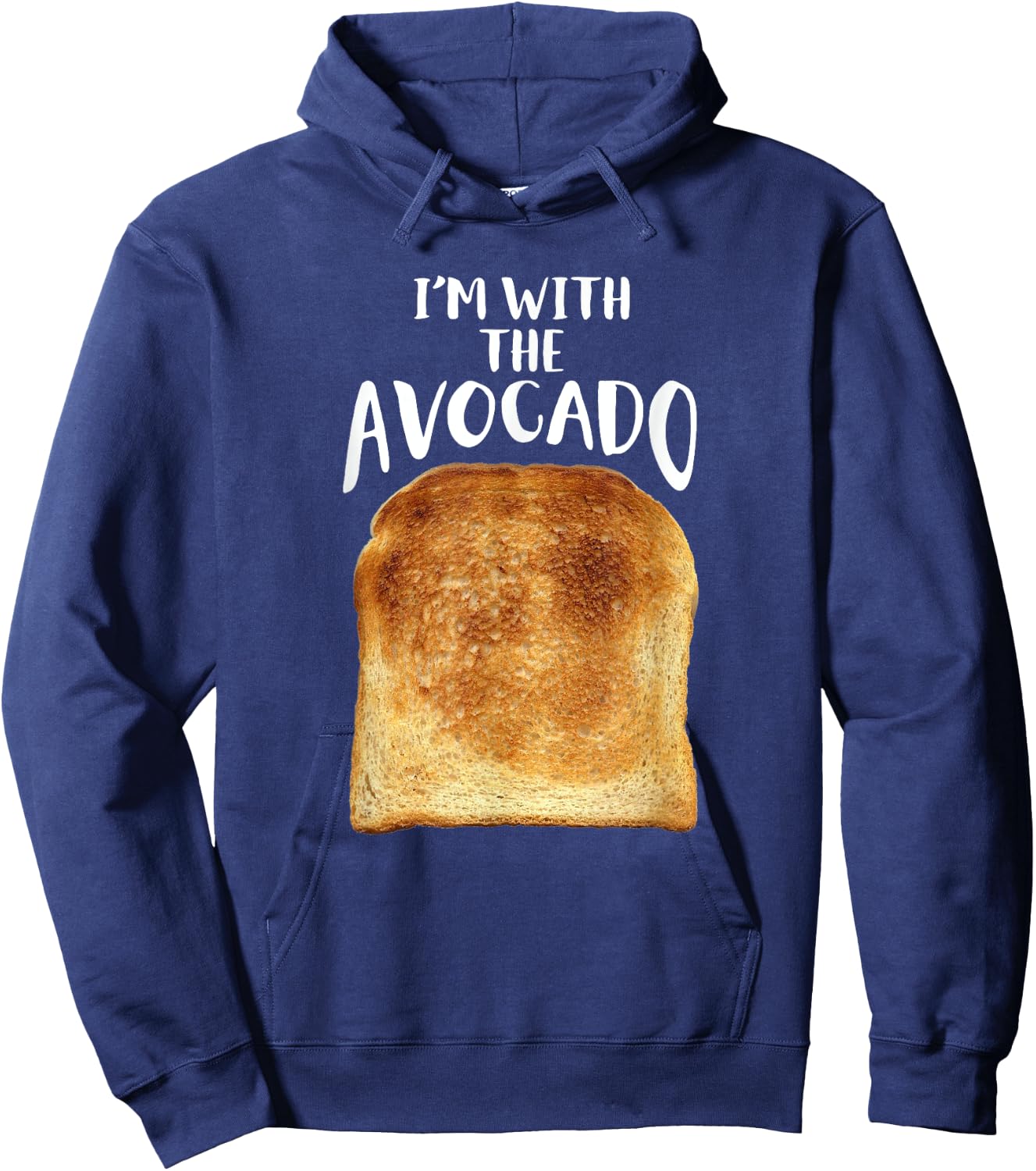 Im With The Avocado Couples Matching Avo Toast Fun Silly Hoodie - Hoodie | Navy