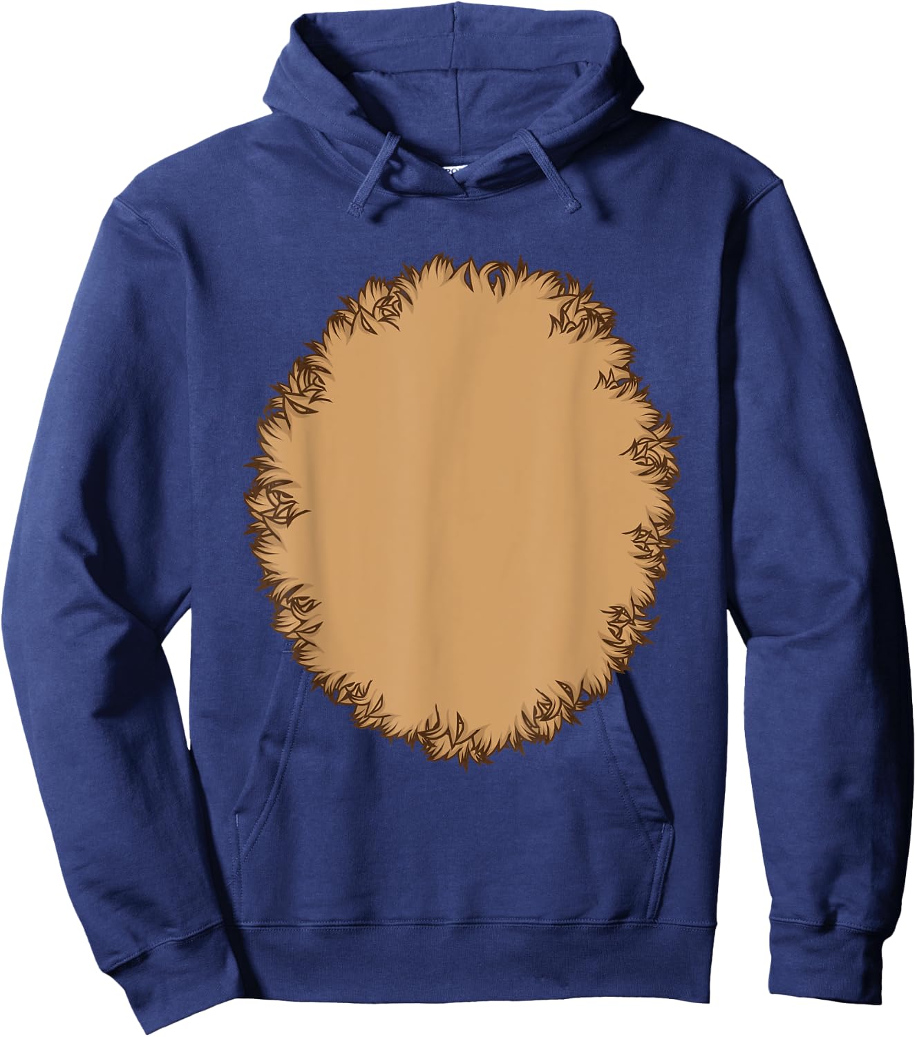 Animal Fur Belly Halloween Costume For Monkey, Bear or Dog Men Women Kids Hoodie - Hoodie | Navy