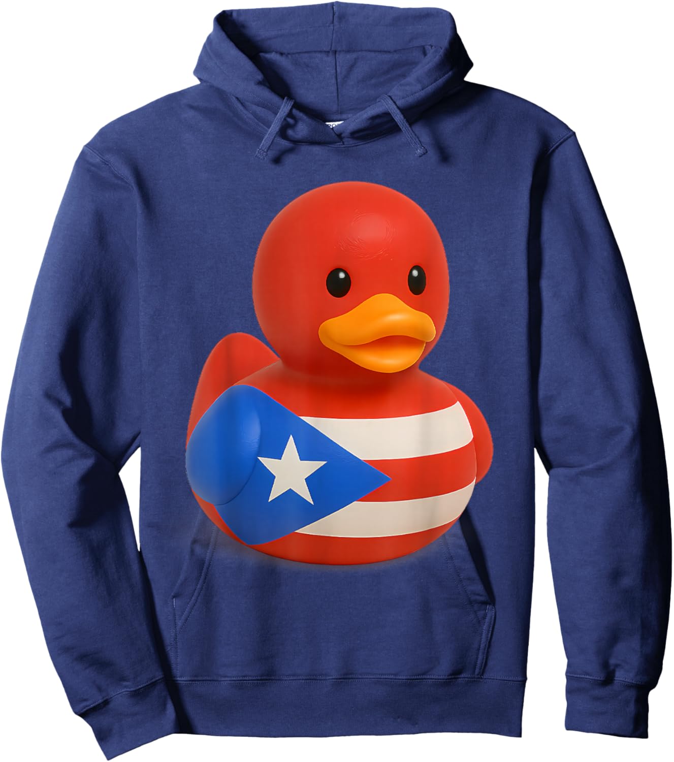 Puerto Rico Rubber Duck Flag Ducky Duckie Hoodie - Hoodie | Navy