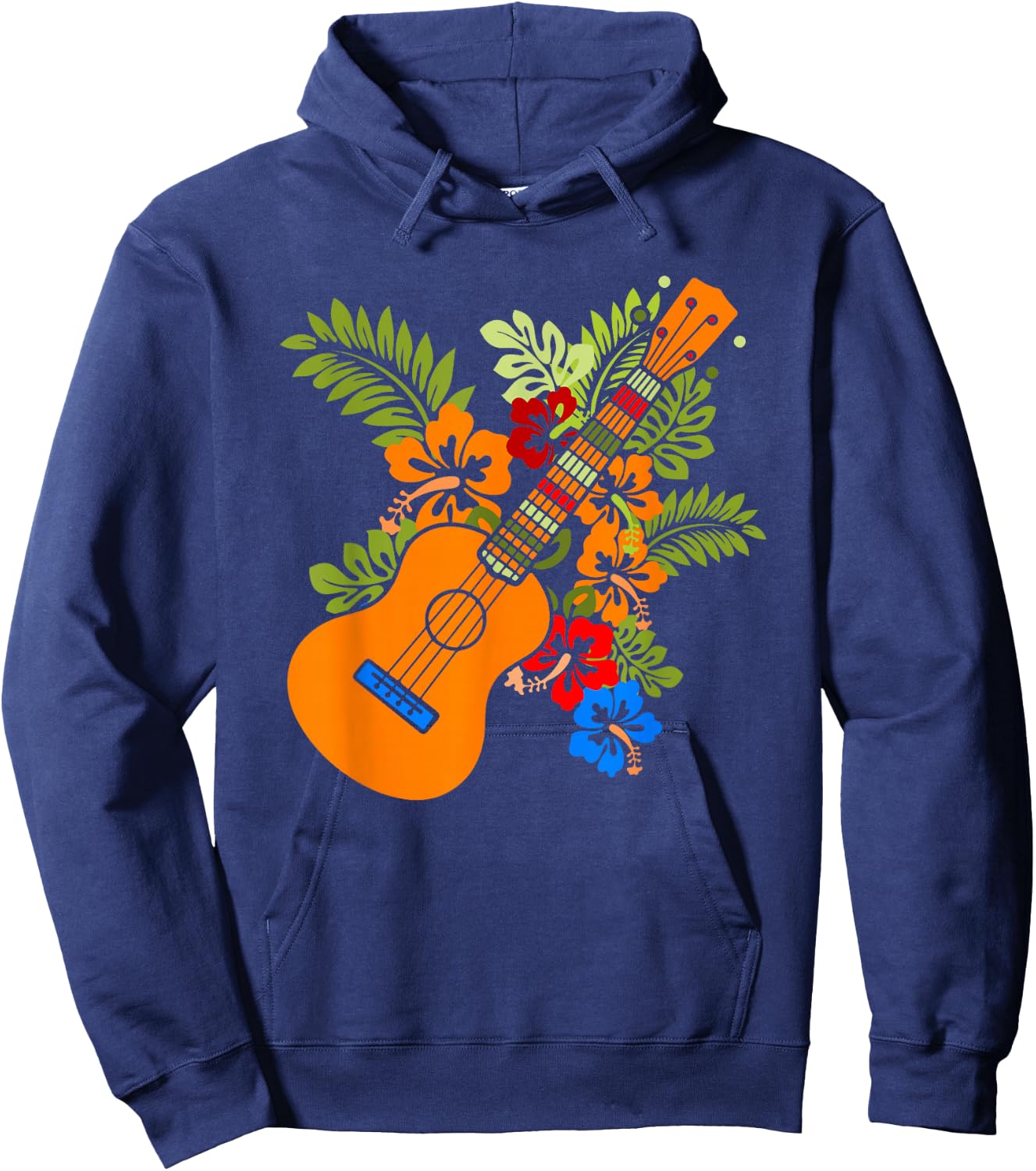 Uke Guitar Ukuele Guitarist - Ukulele Hoodie - Hoodie | Navy