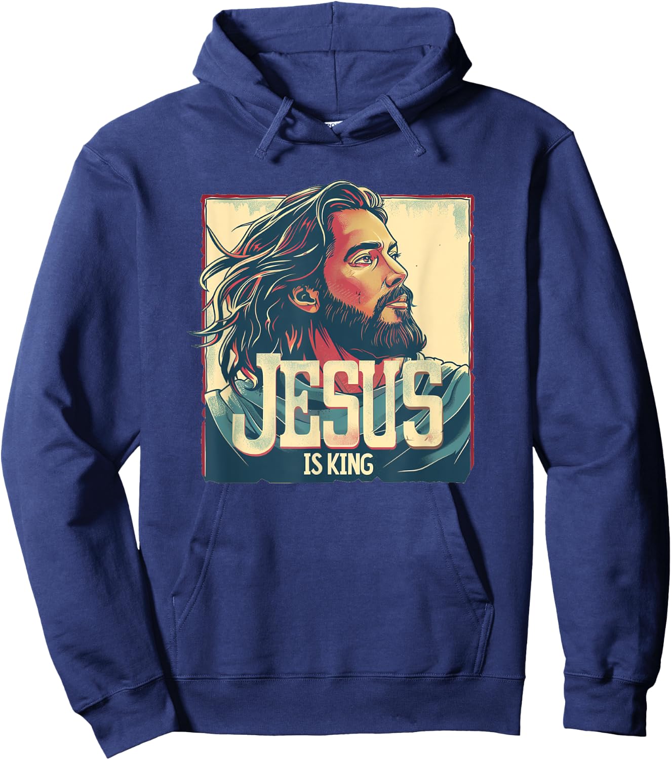Jesus is King Statement Outfit Hoodie - Hoodie | Navy
