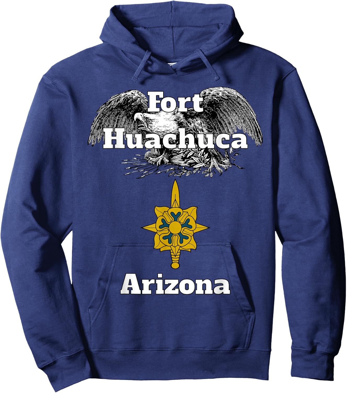 Fort Huachuca Military Intelligence Branch Design design Hoodie - Hoodie | Navy