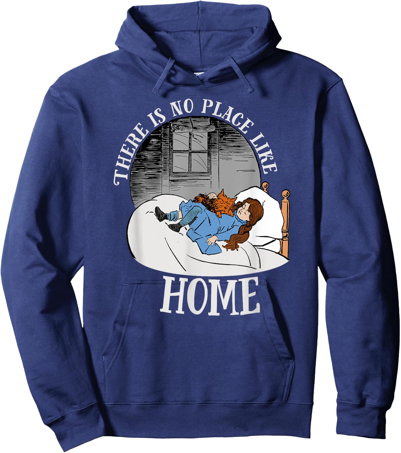 Wizard of OZ Dorothy Shirt Art-There is No PLACE LIKE HOME Hoodie - Hoodie | Navy