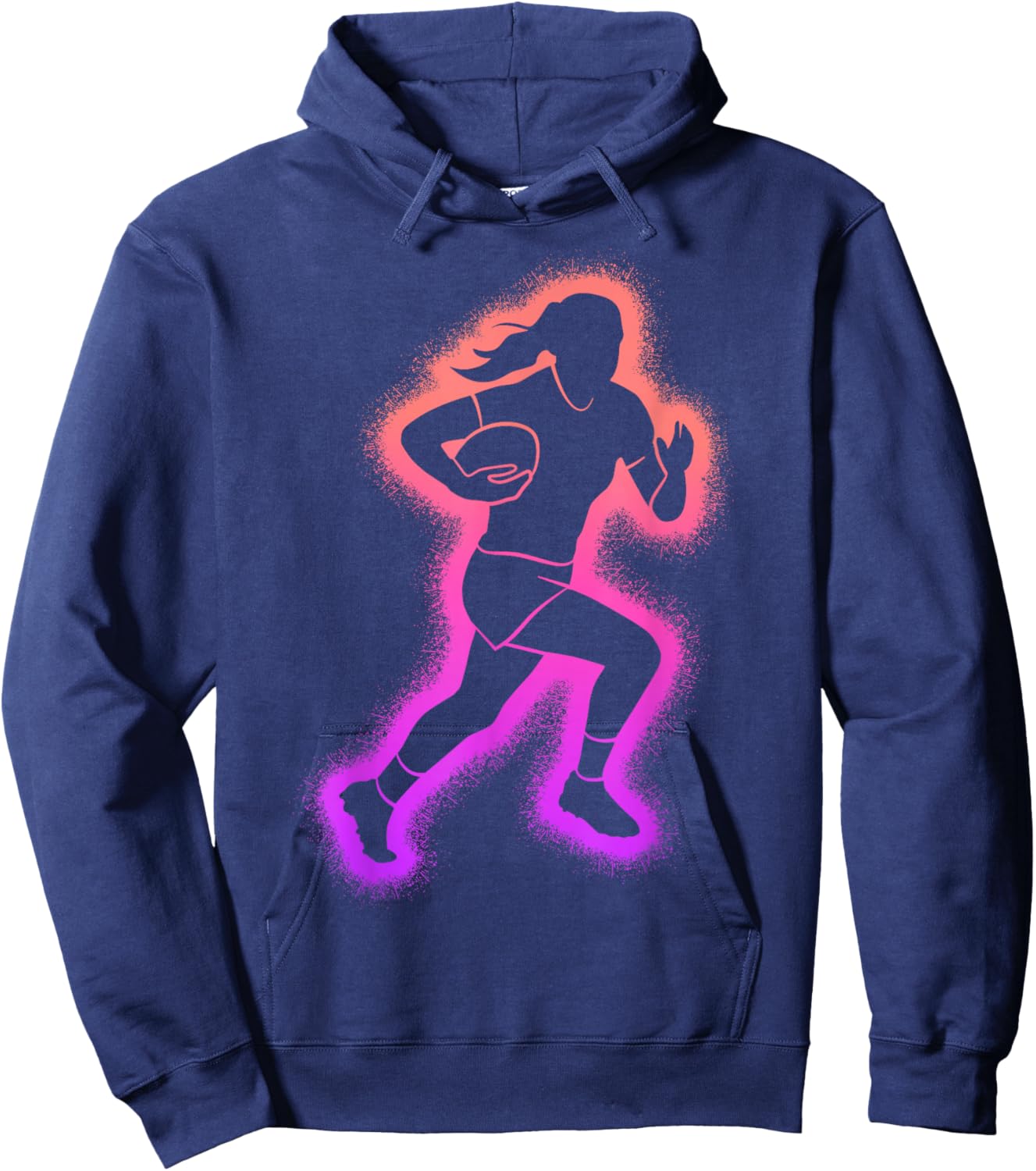 Rugby Kids Women Girls Rugby Player Hoodie - Hoodie | Navy