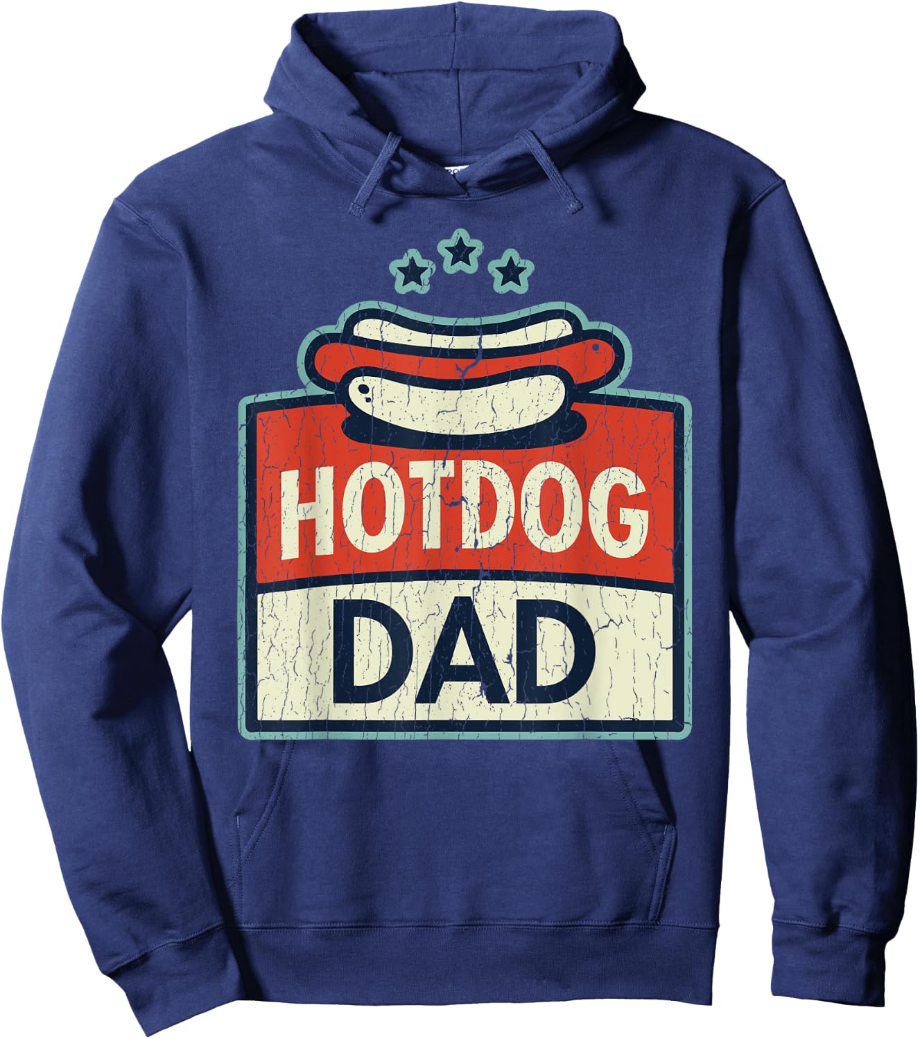 Funny Hotdog Dad Hot Dog Outfit Clothes Gift Father Hoodie - Hoodie | Navy
