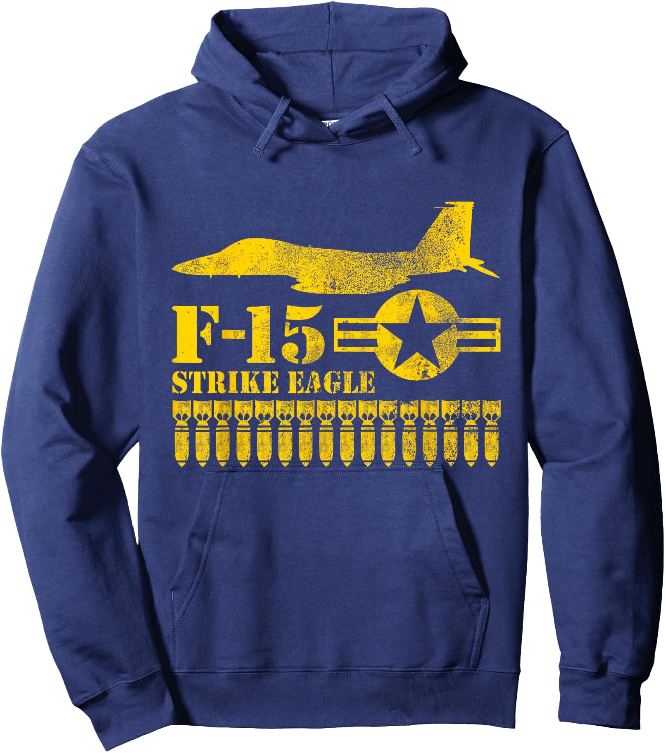 F-15 Strike Eagle Air Force T shirt Hoodie - Hoodie | Navy
