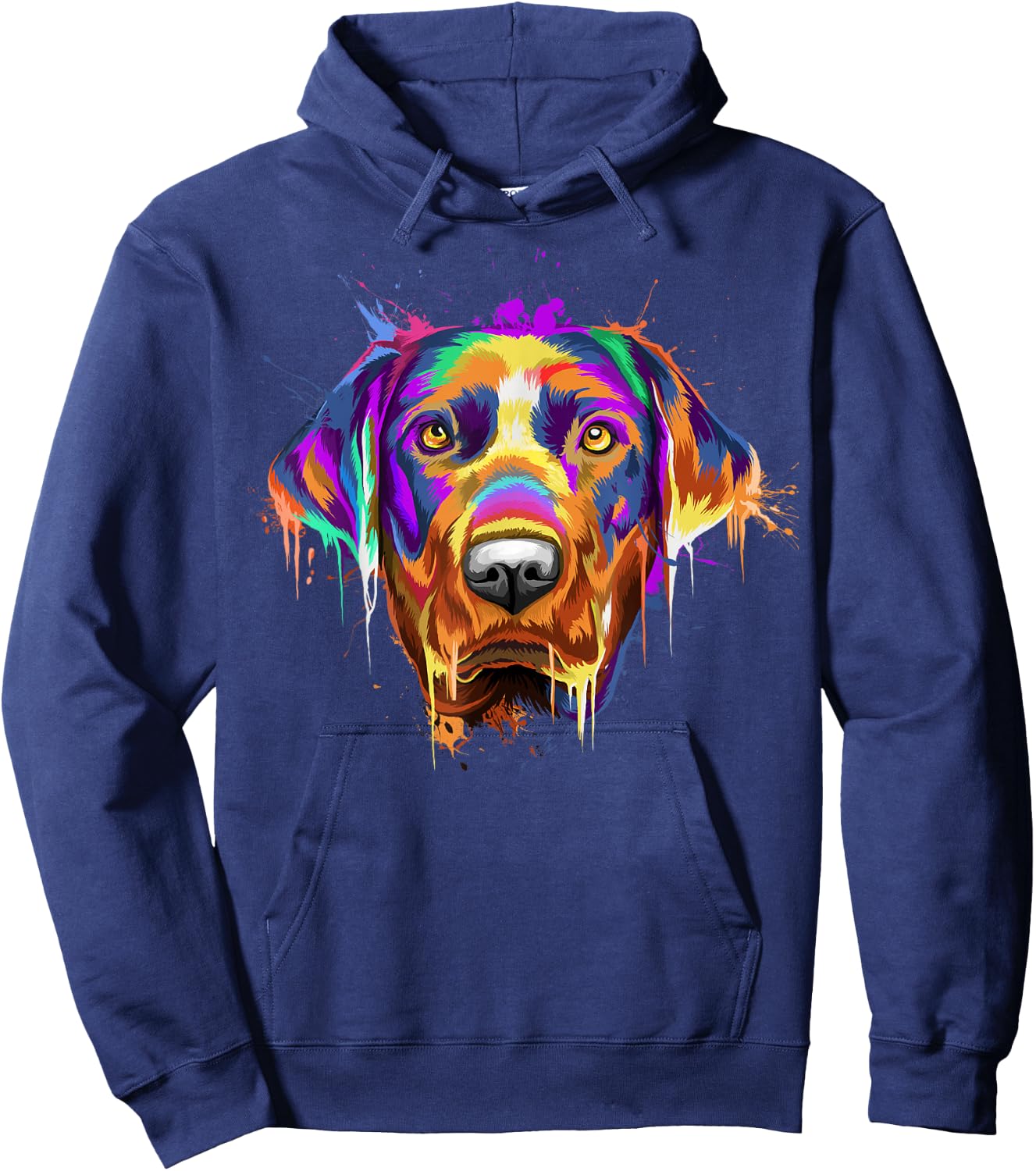 Splash Art Labrador Retriever | Lab Lover Gifts Hoodie - Hoodie | Navy