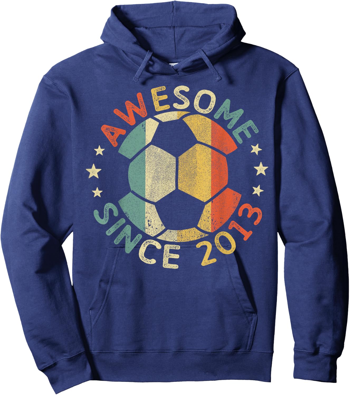 Awesome Since 2013 12th Birthday 12 Year Old Soccer Player Hoodie - Hoodie | Navy