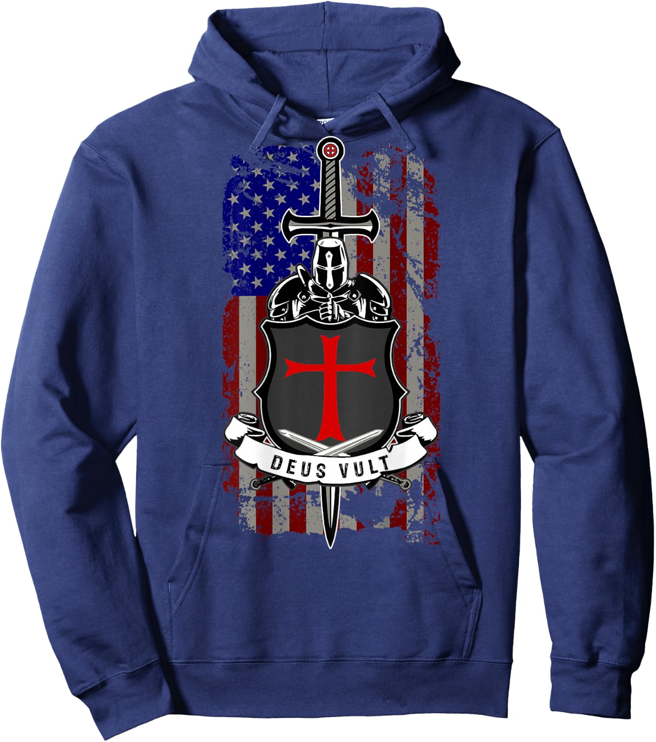 Deus Vult - GOD Wills IT Hoodie - Hoodie | Navy