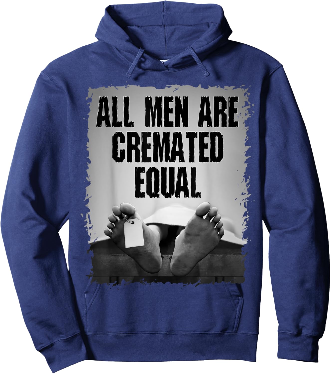 All Men Are Cremated Equal Goth Dead Body Coroner Hoodie - Hoodie | Navy