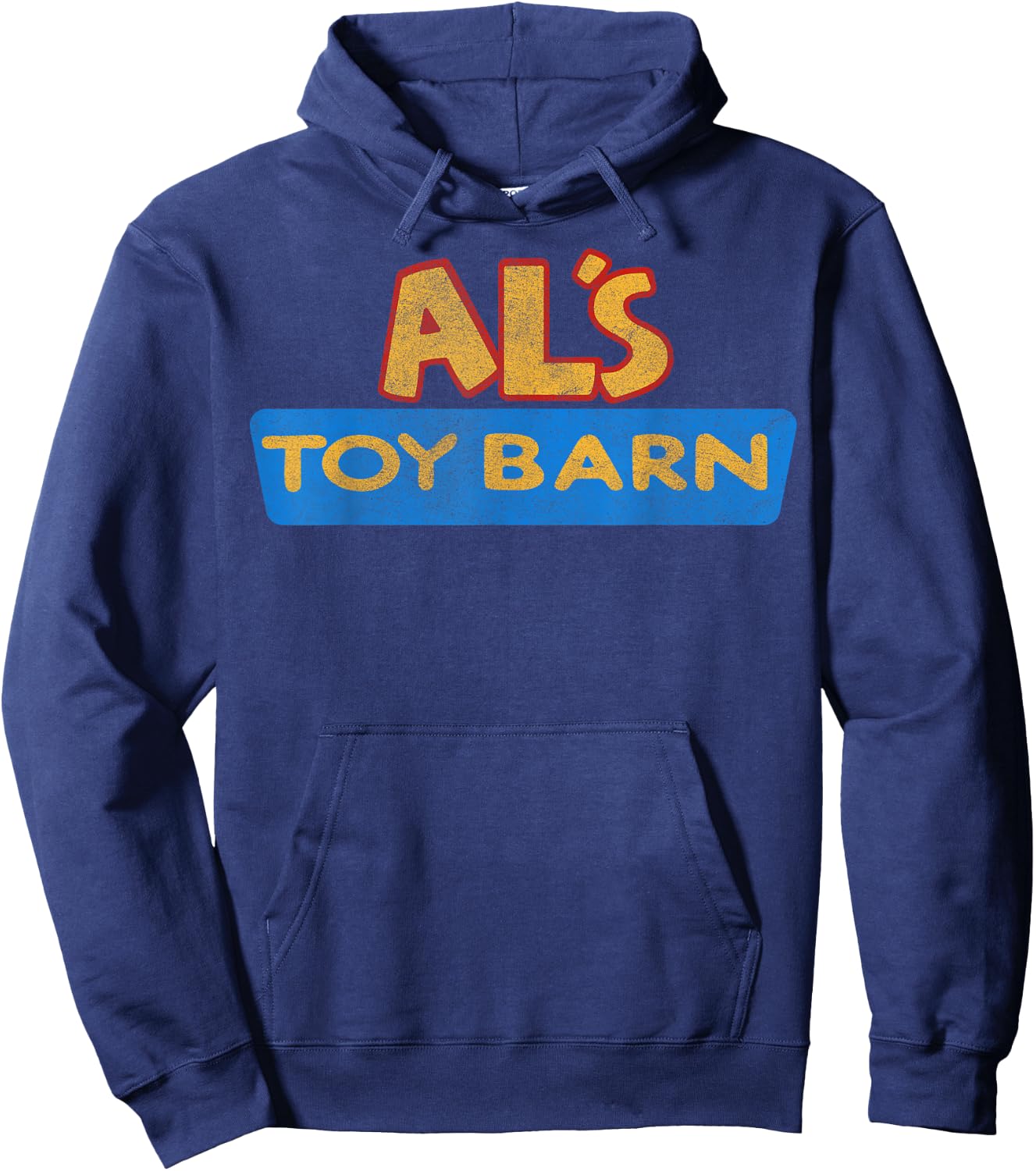 Disney Pixar Toy Story Al's Toy Barn Distressed Logo Hoodie - Hoodie | Navy