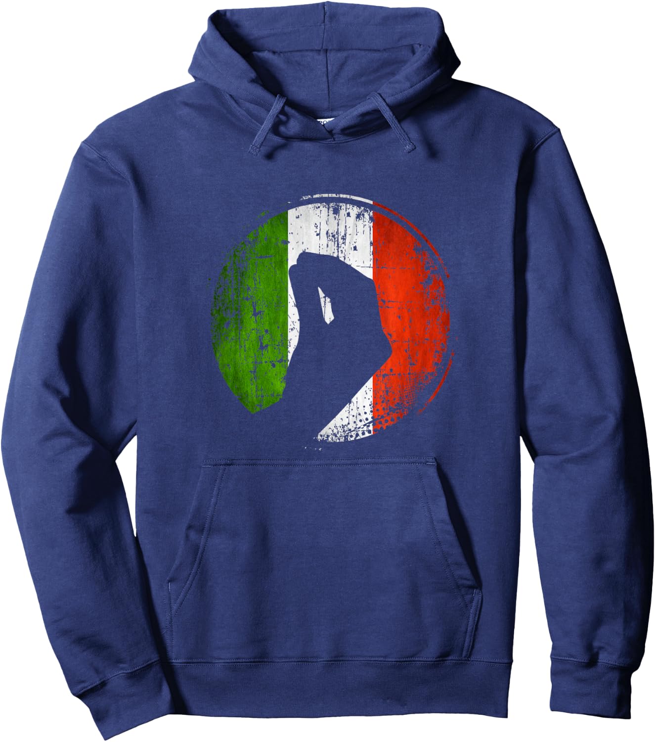 Italian Flag with Pointy Hand Gesture capeesh? Funny Gift Hoodie - Hoodie | Navy